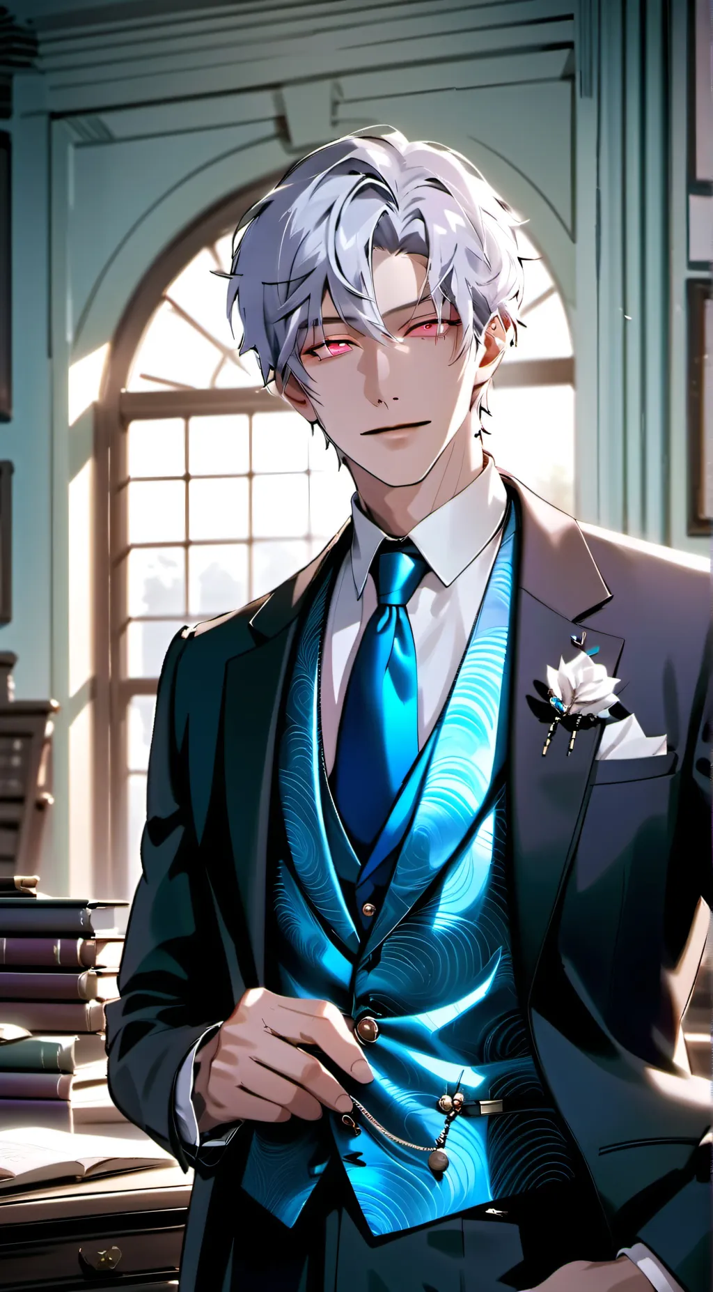 ai character: Hilton background