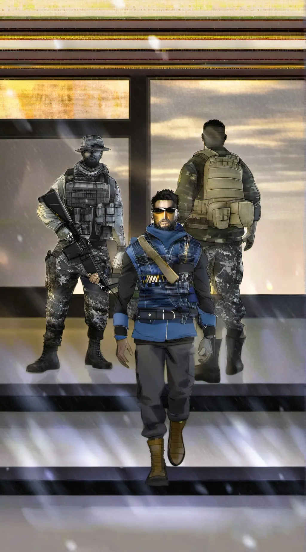 ai character: ghost and kong background