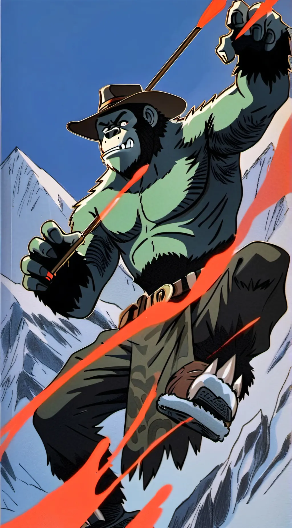 ai character: The masked Bandit background