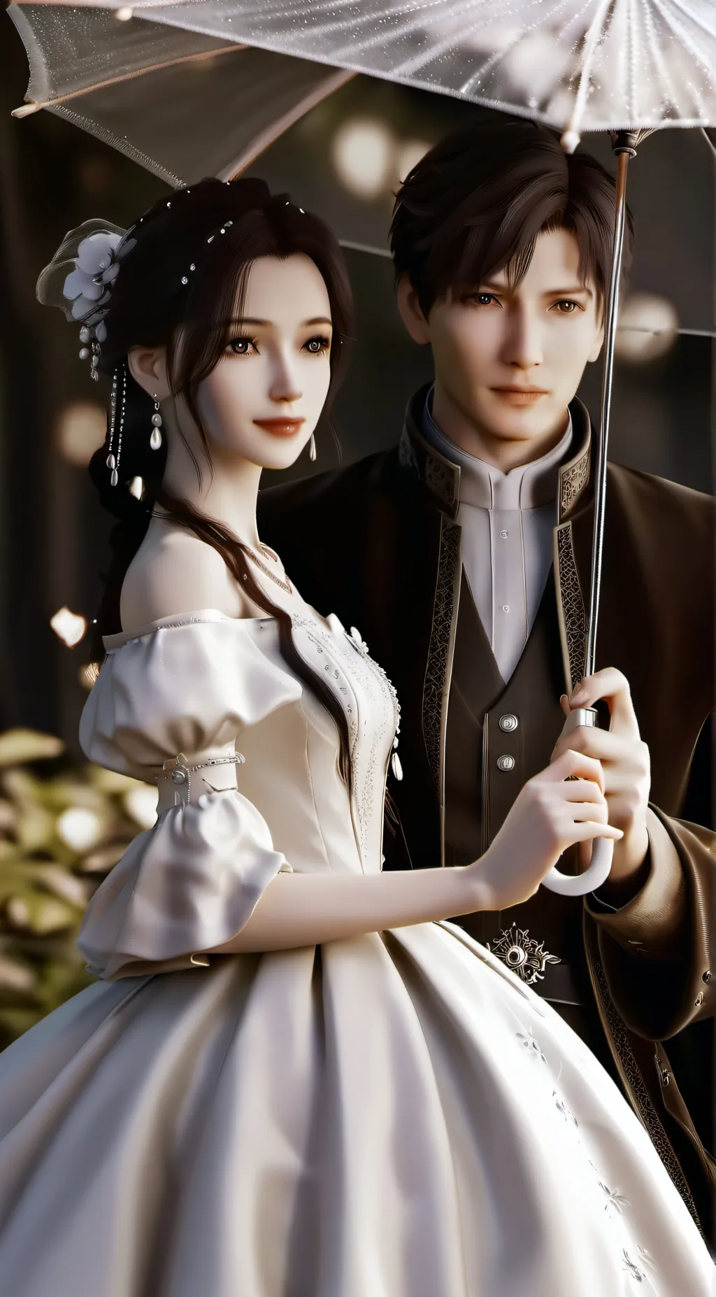 ai character: Rain background