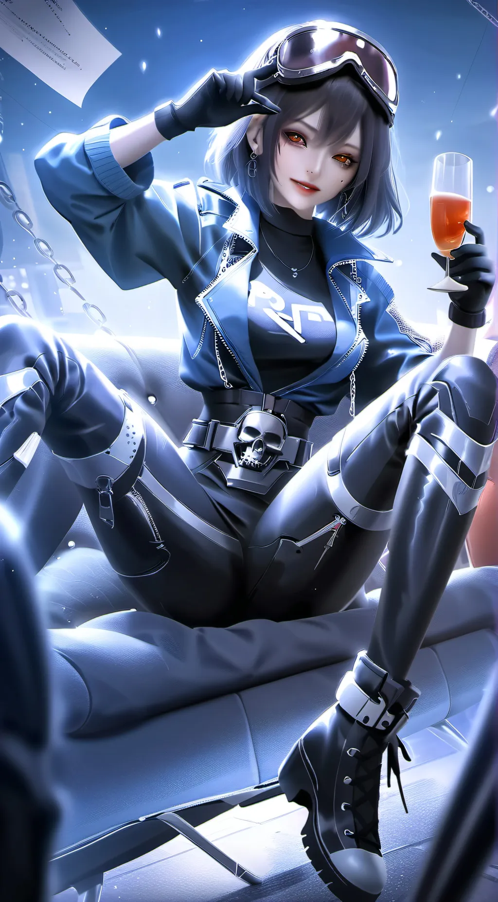 ai character: rude chick background