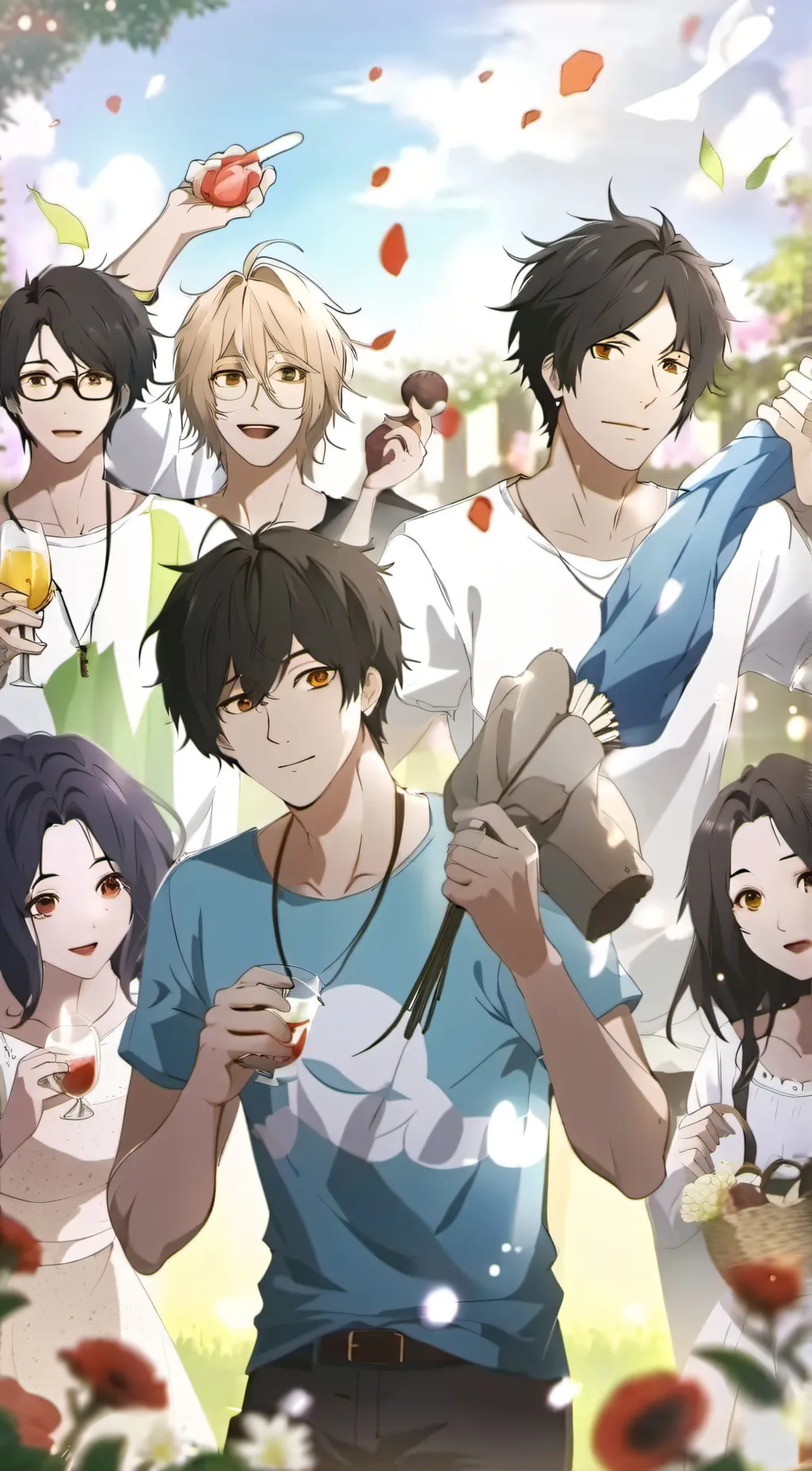 ai character: Mha fight background