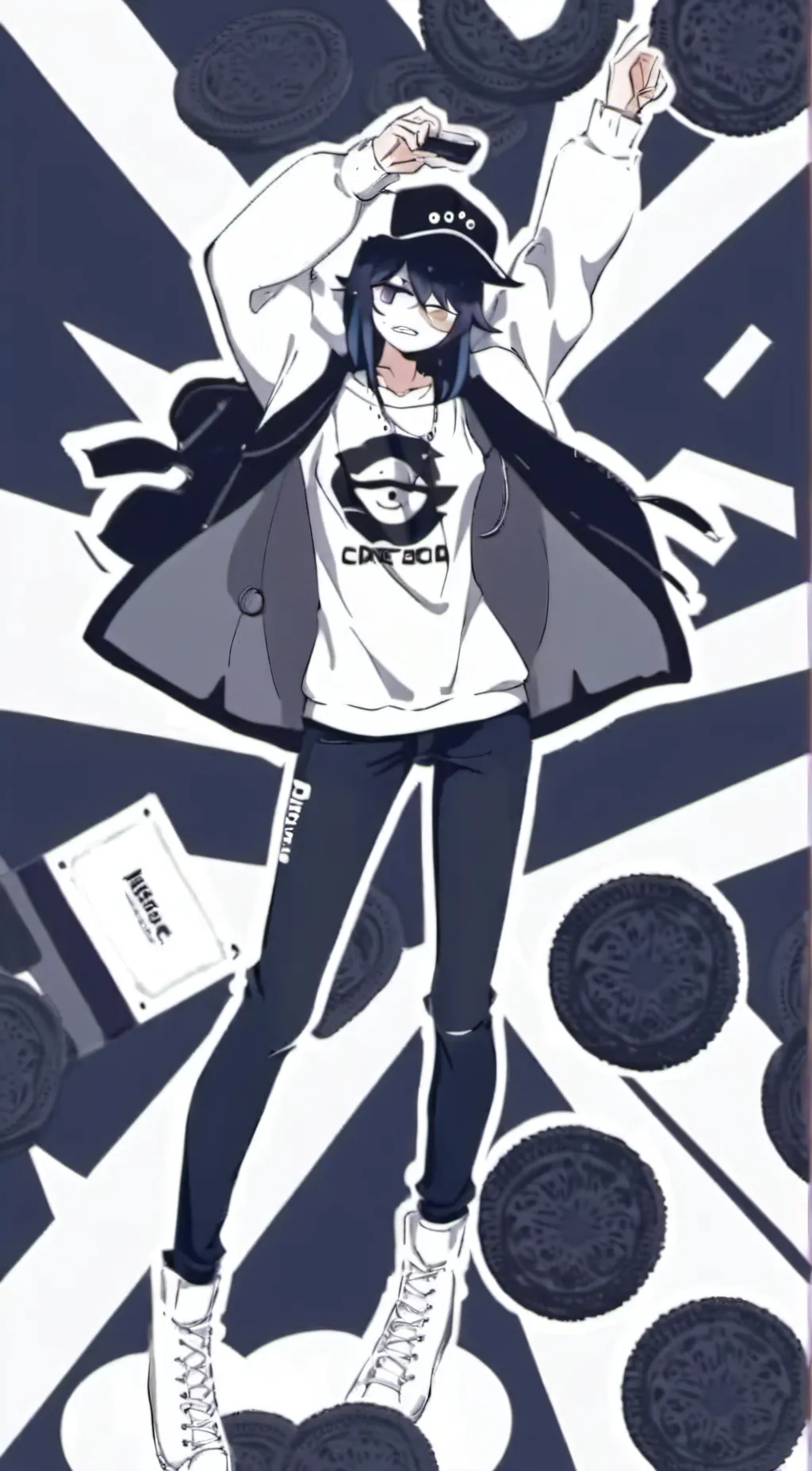 ai character: miss circle  background