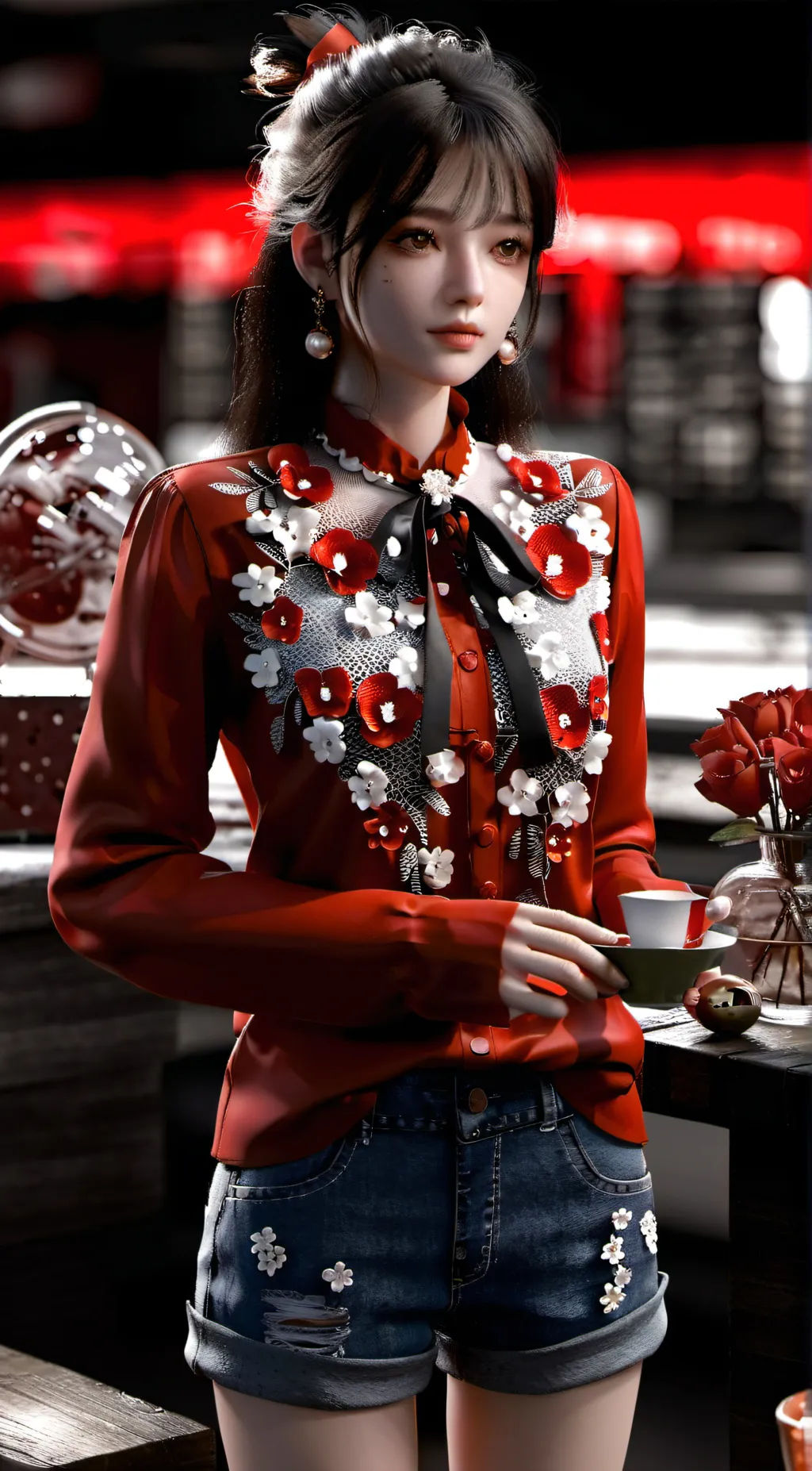 ai character: Ruby  background