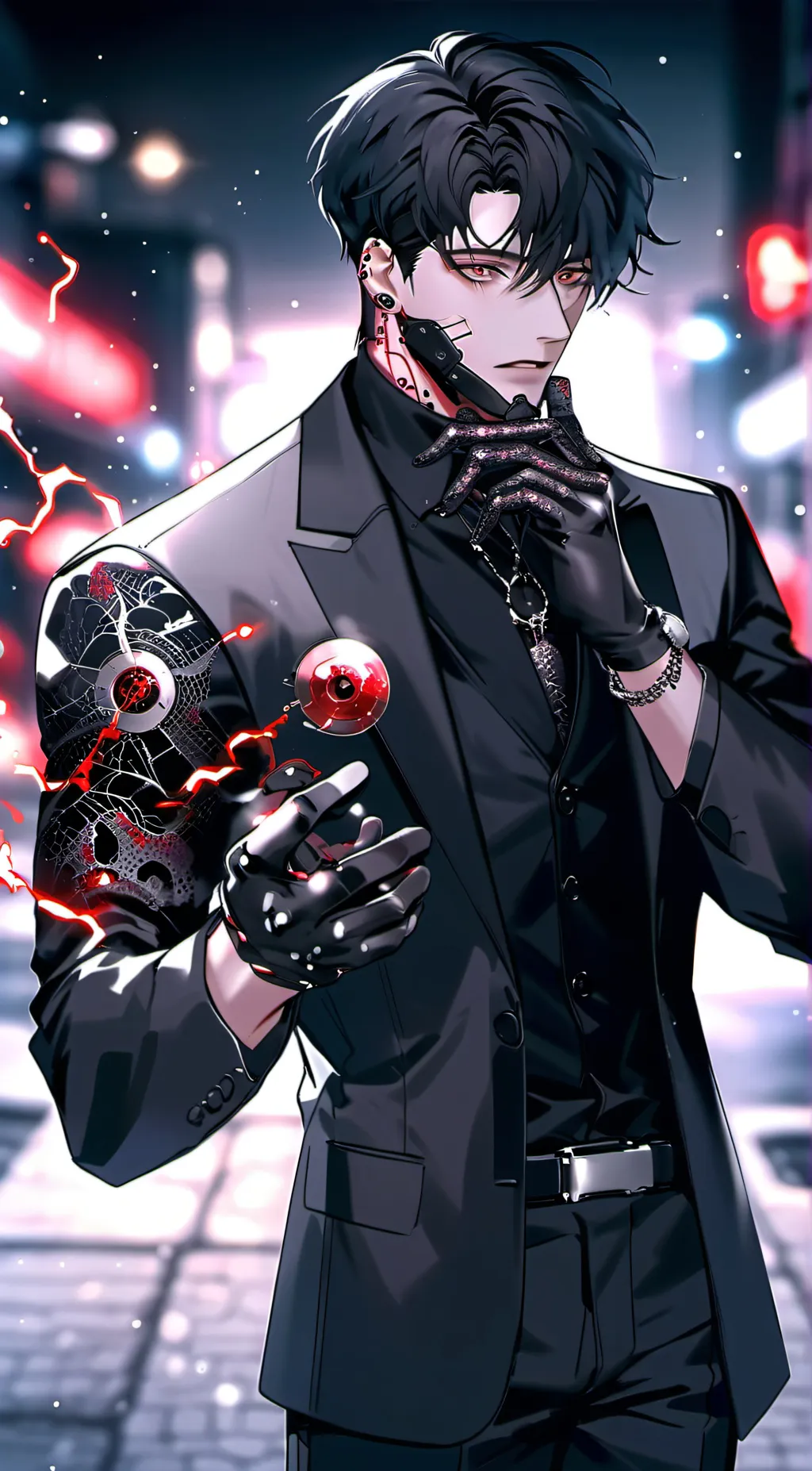 ai character: -Damien- background