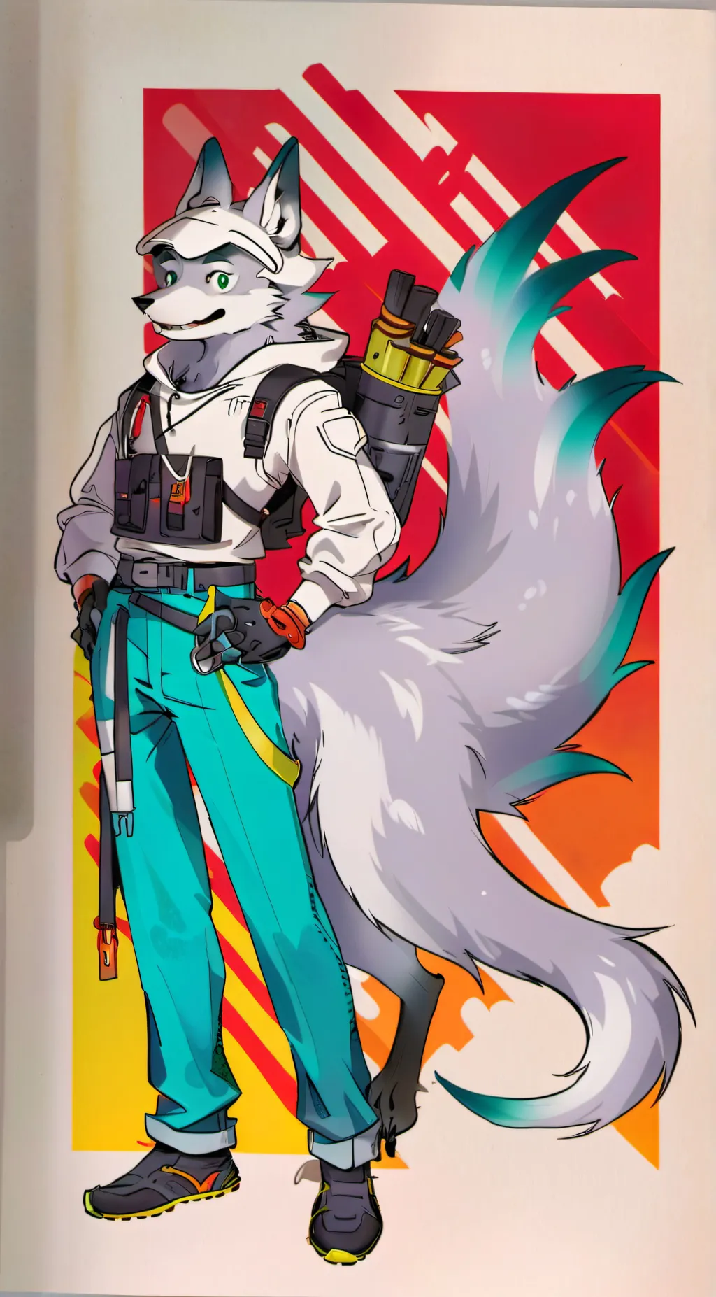 ai character: anime-tion background