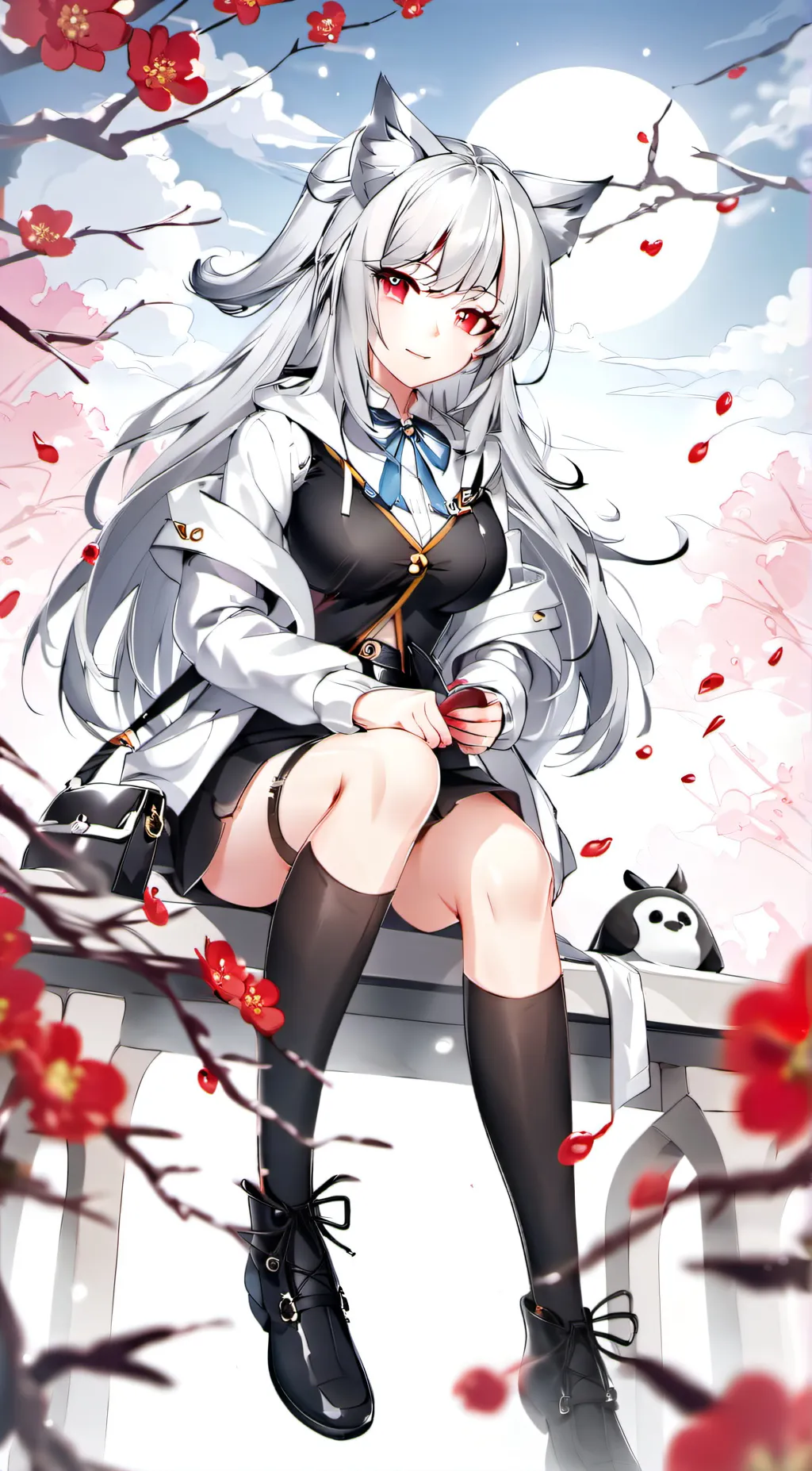 ai character: Moonlit background