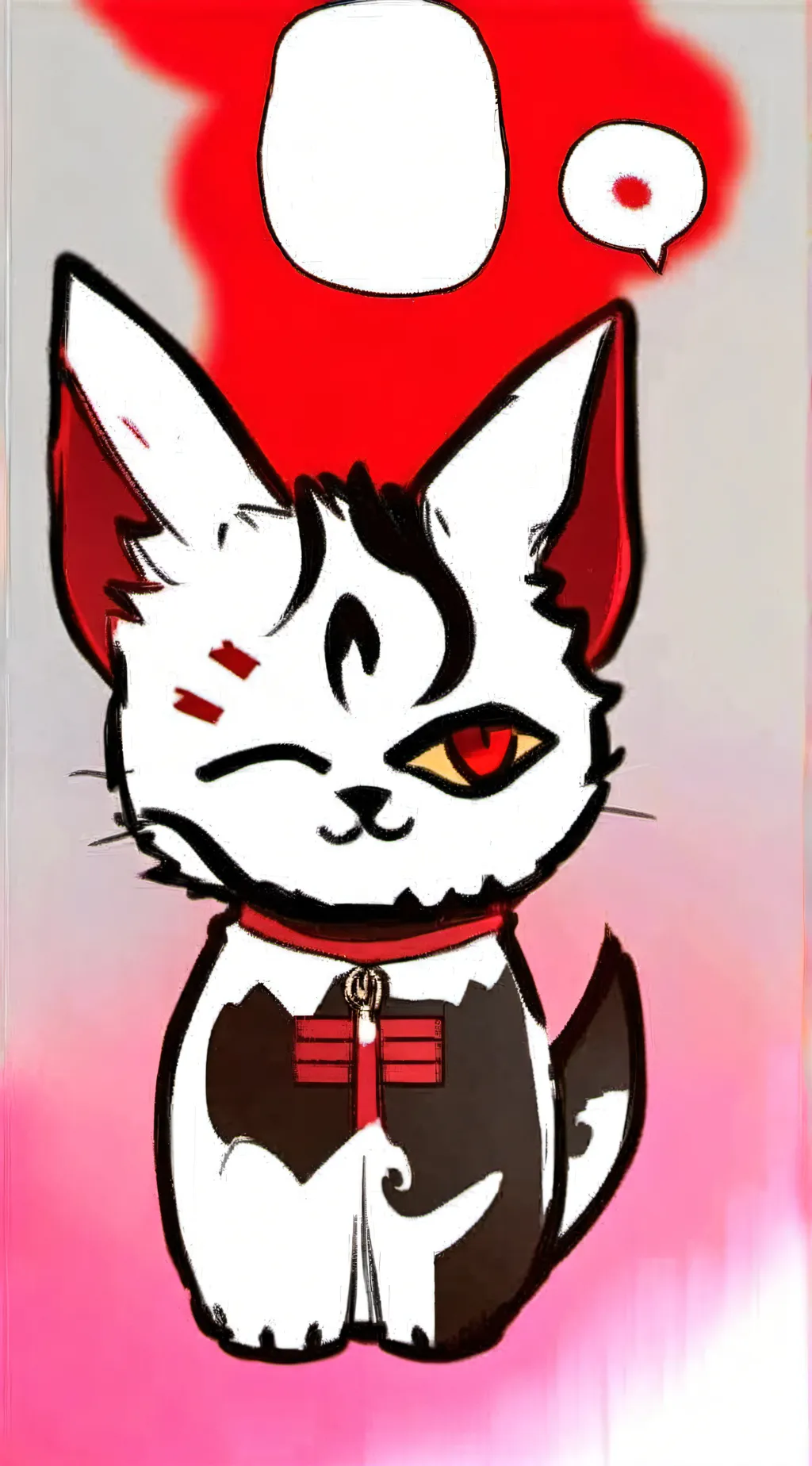 ai character: Curse cat Alastor  background