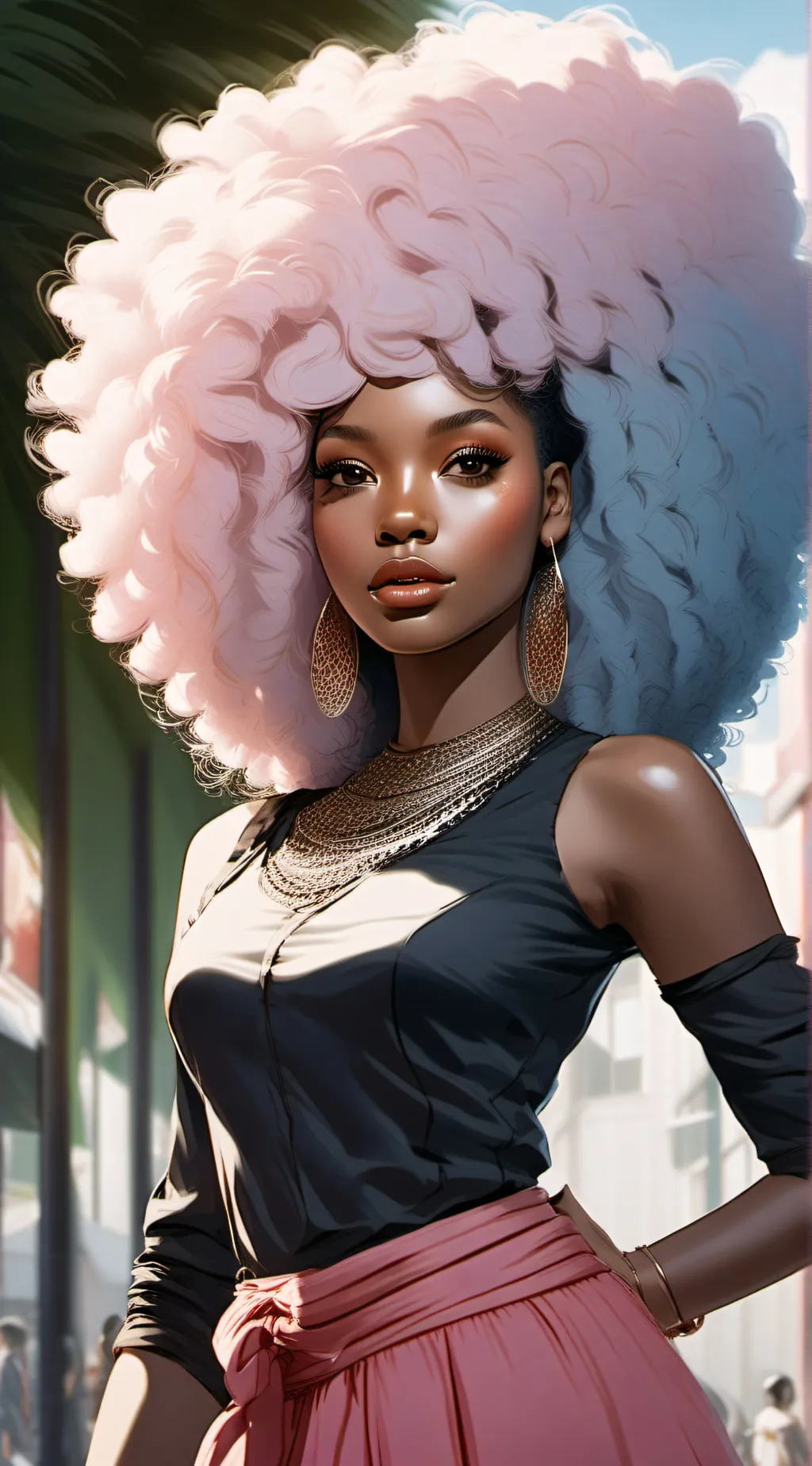 ai character: Izabella  background