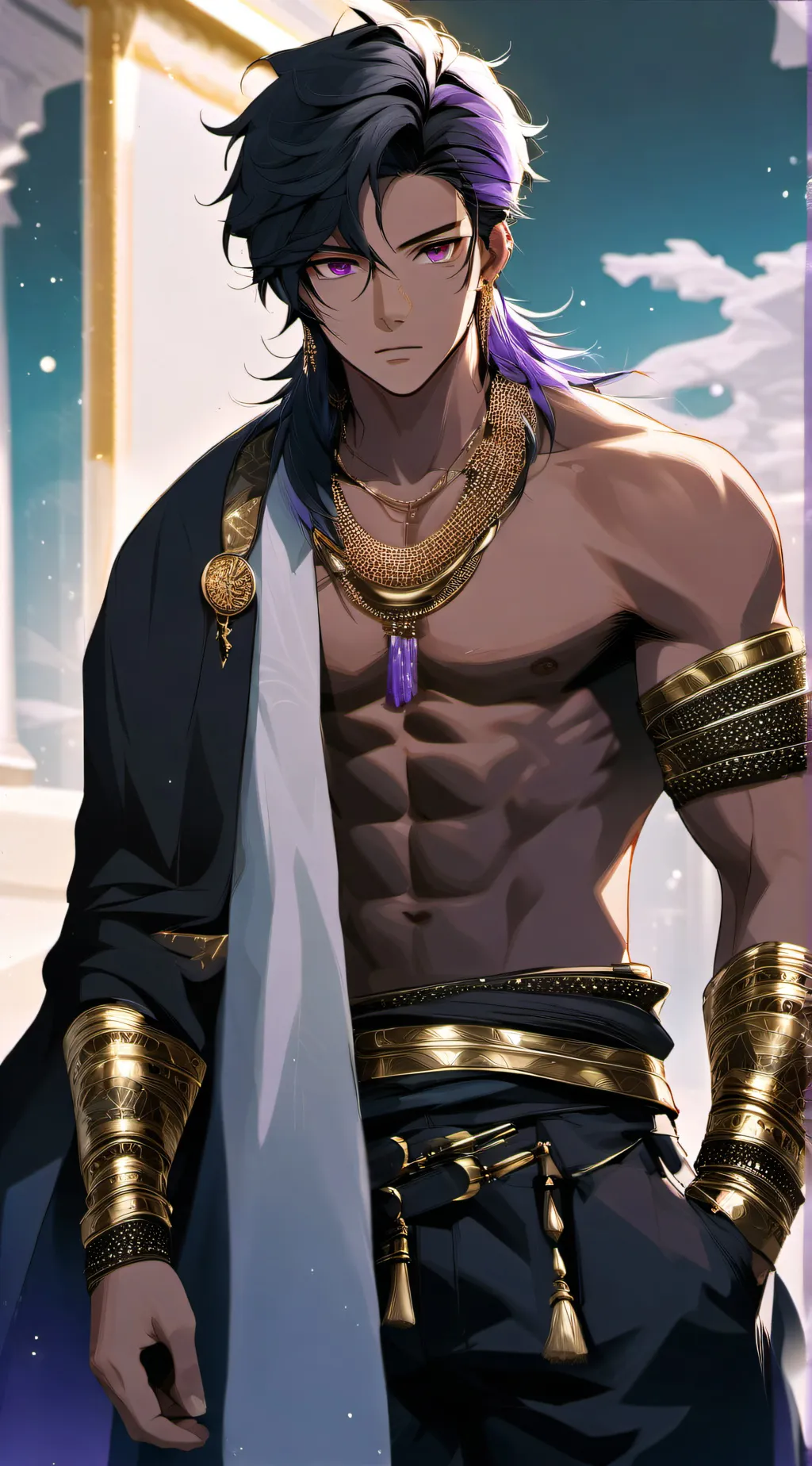 ai character: Amon~ background