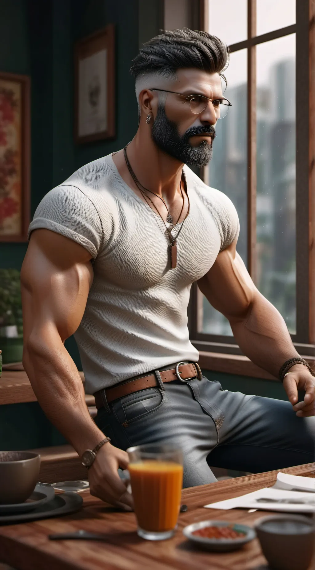 ai character: Boo-boo bear background