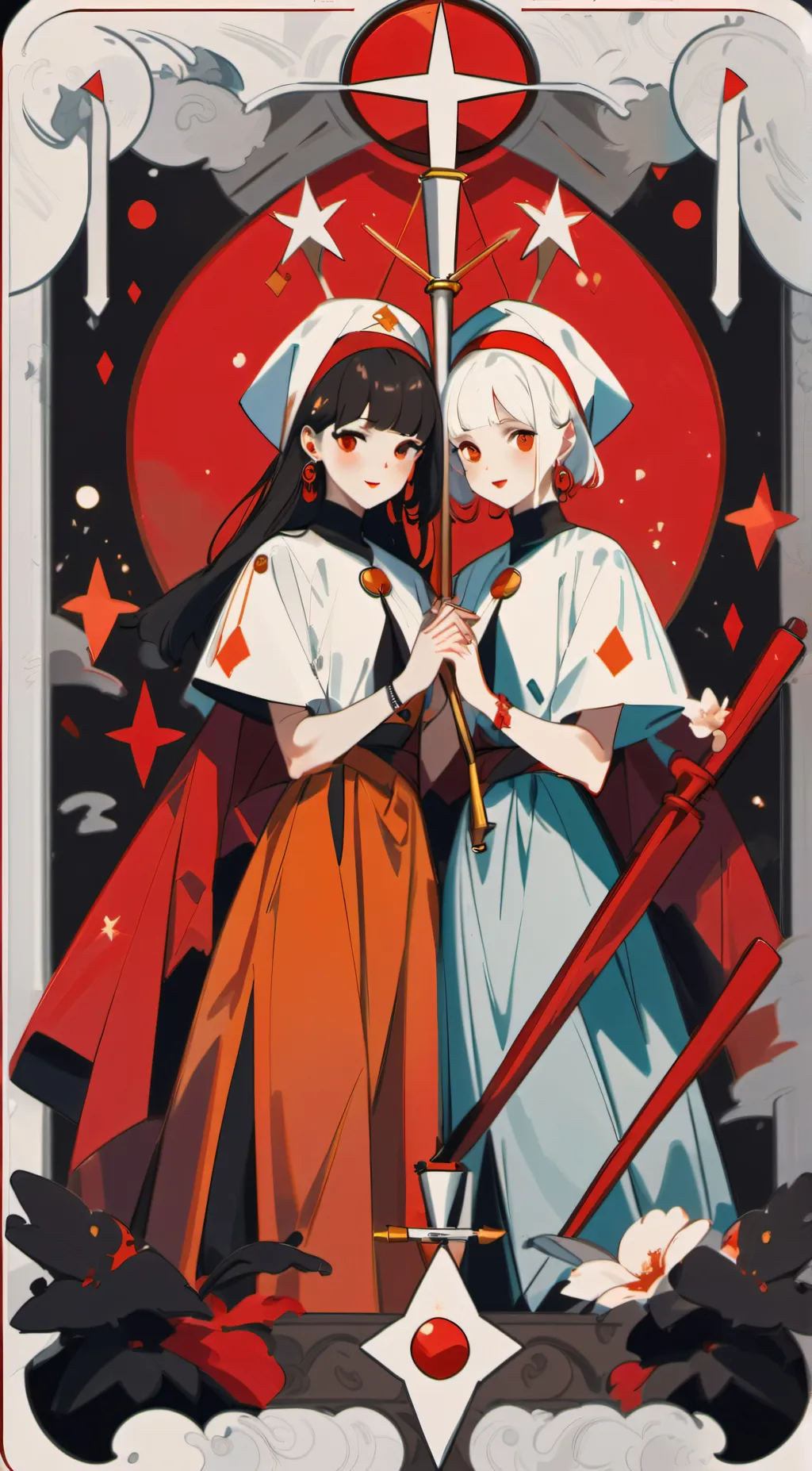 ai character: Charlie x Vaggie background