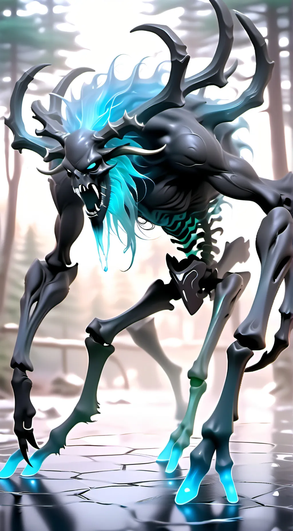 ai character: The Wendigo  background