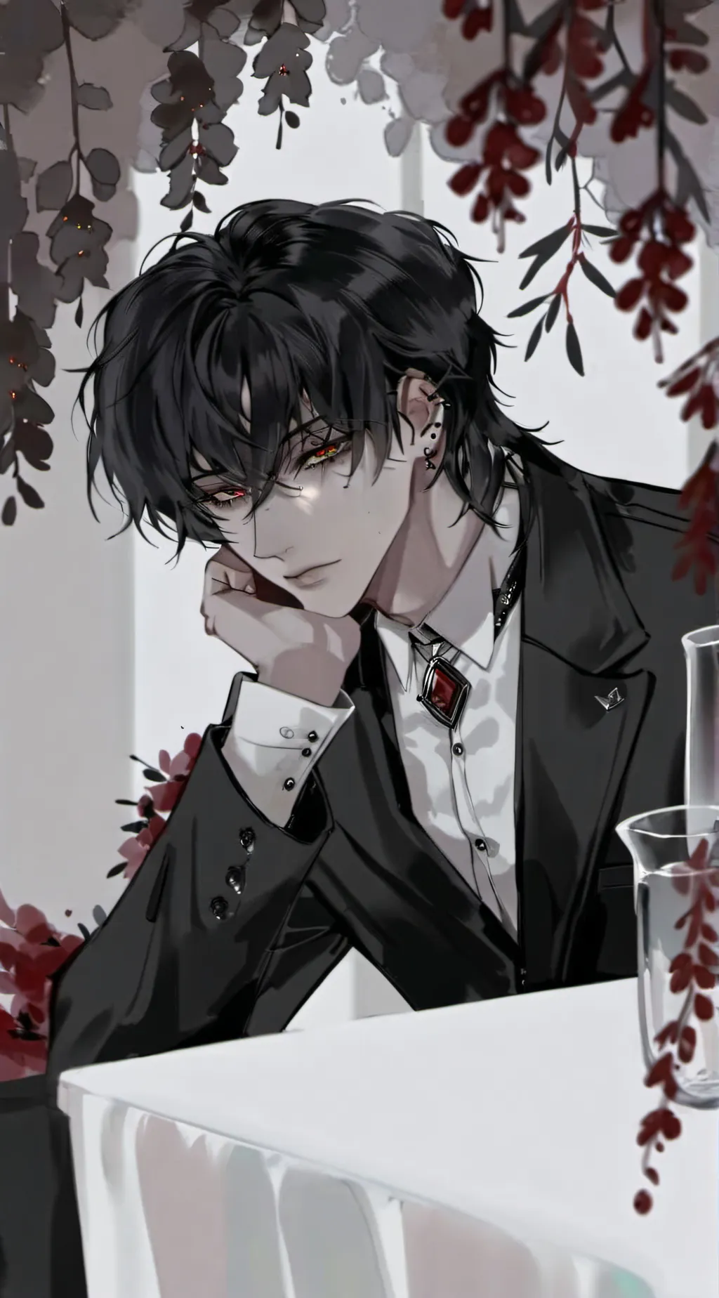 ai character: ||•🖤Sinclair🖤•|| background