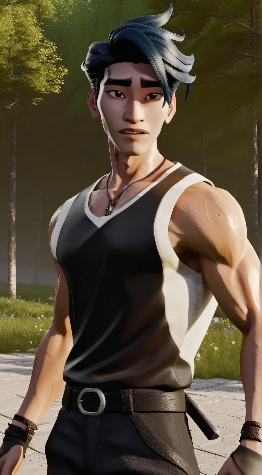 ai character: ultra man rising background