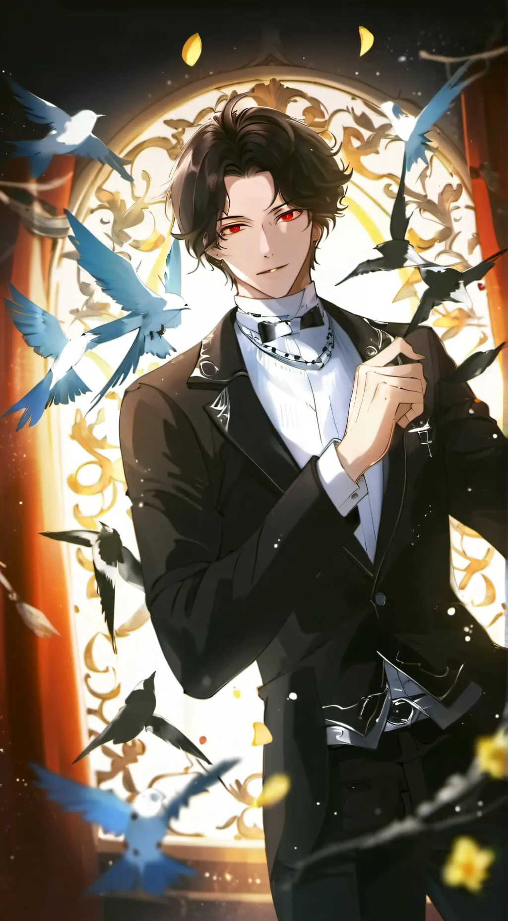 ai character: uppermoons  background