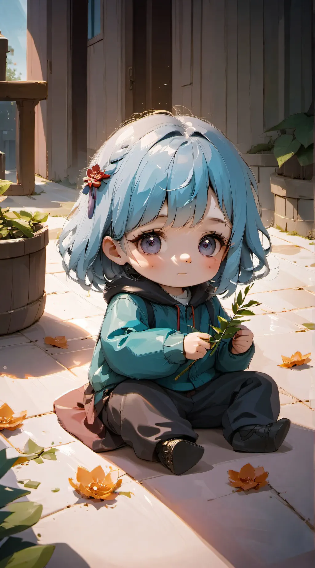 ai character: Rose background