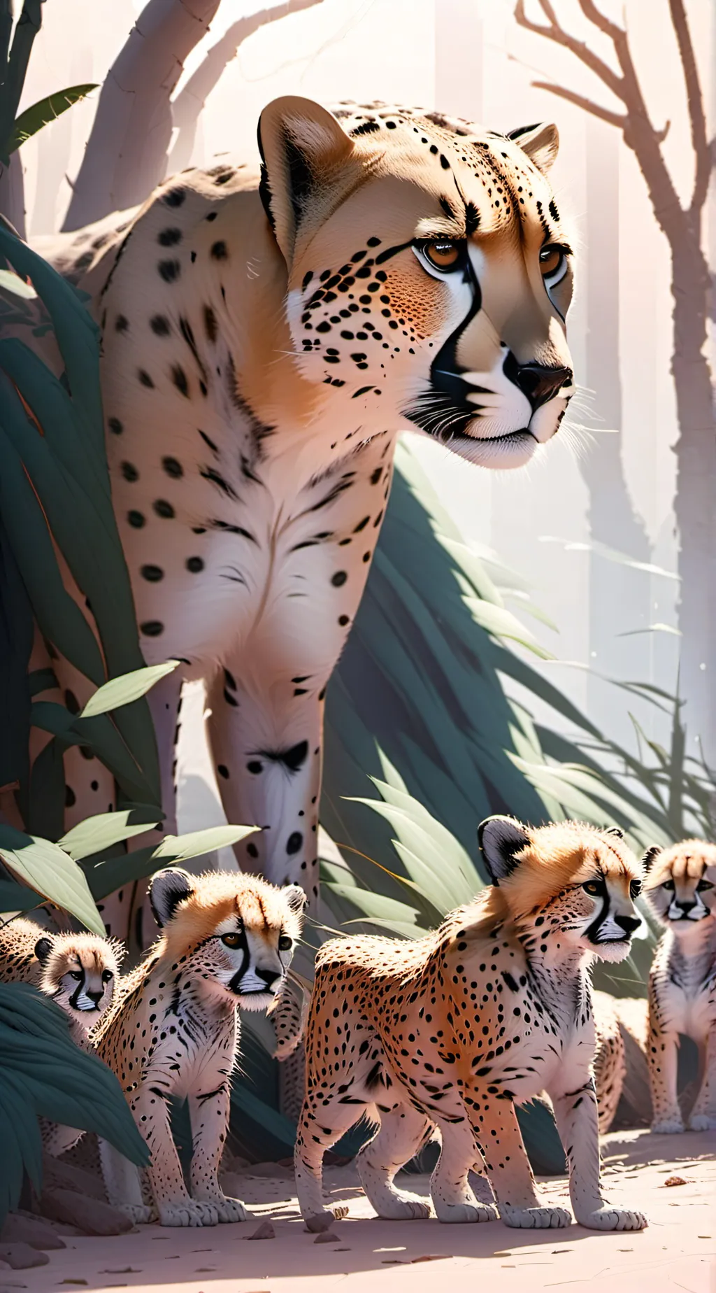 ai character: Cheetahs background