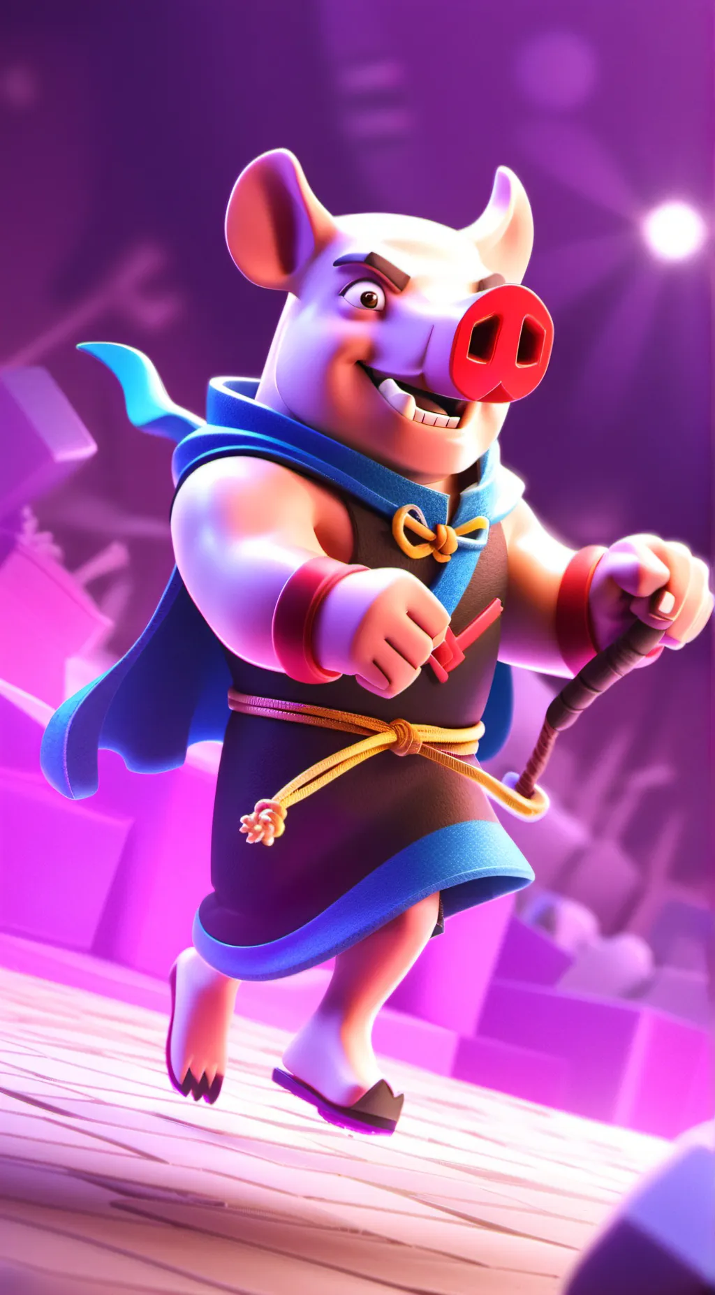 ai character: Piggy background