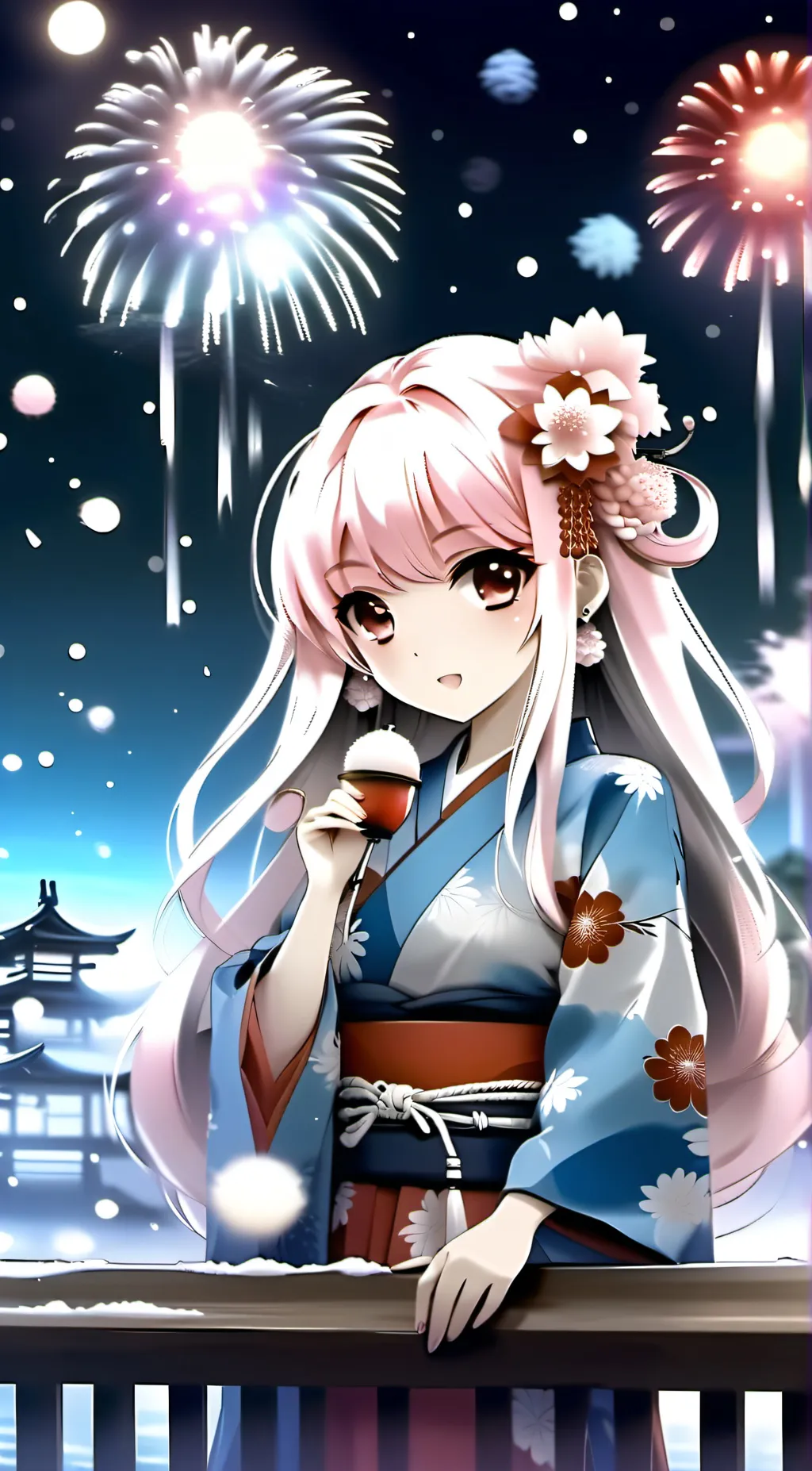 ai character: Summer Festival  background