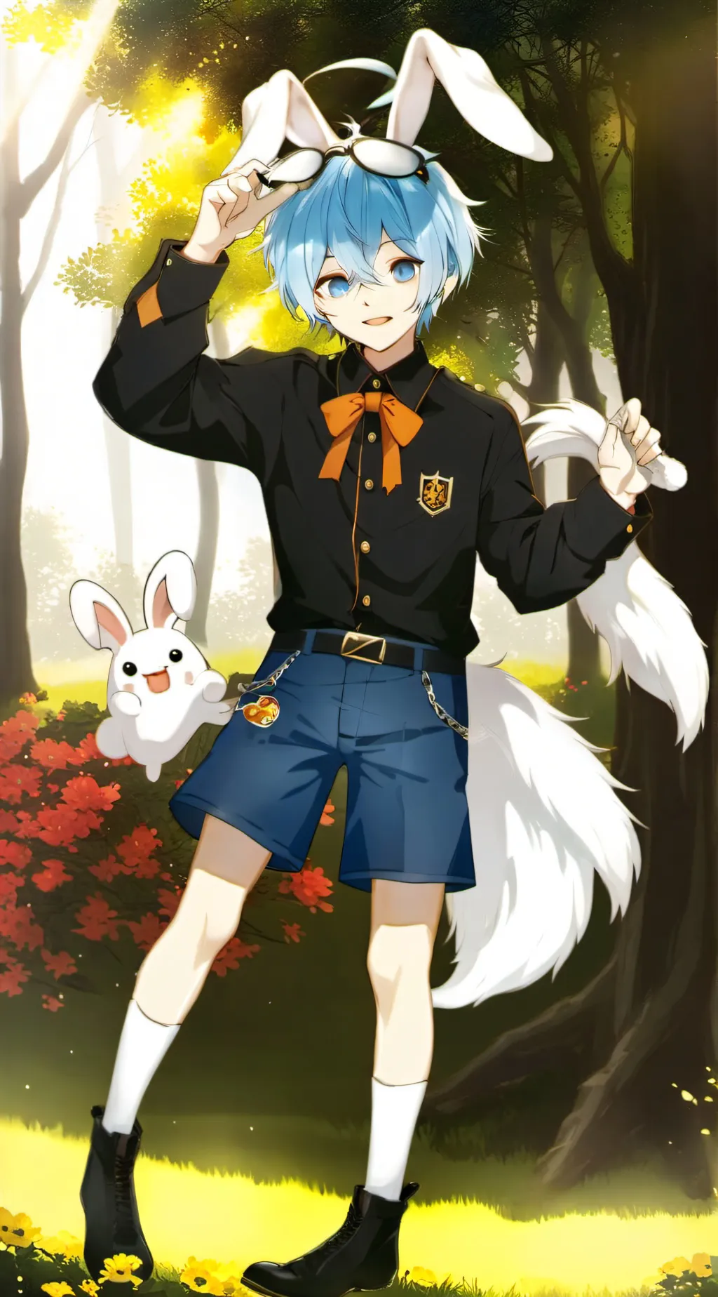 ai character: bunny dek background