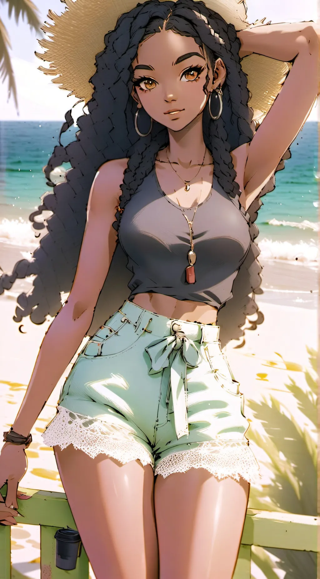 ai character: Kashmere  background