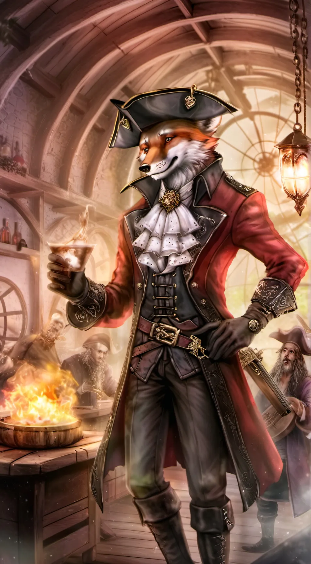 ai character: Foxy the Pirate background
