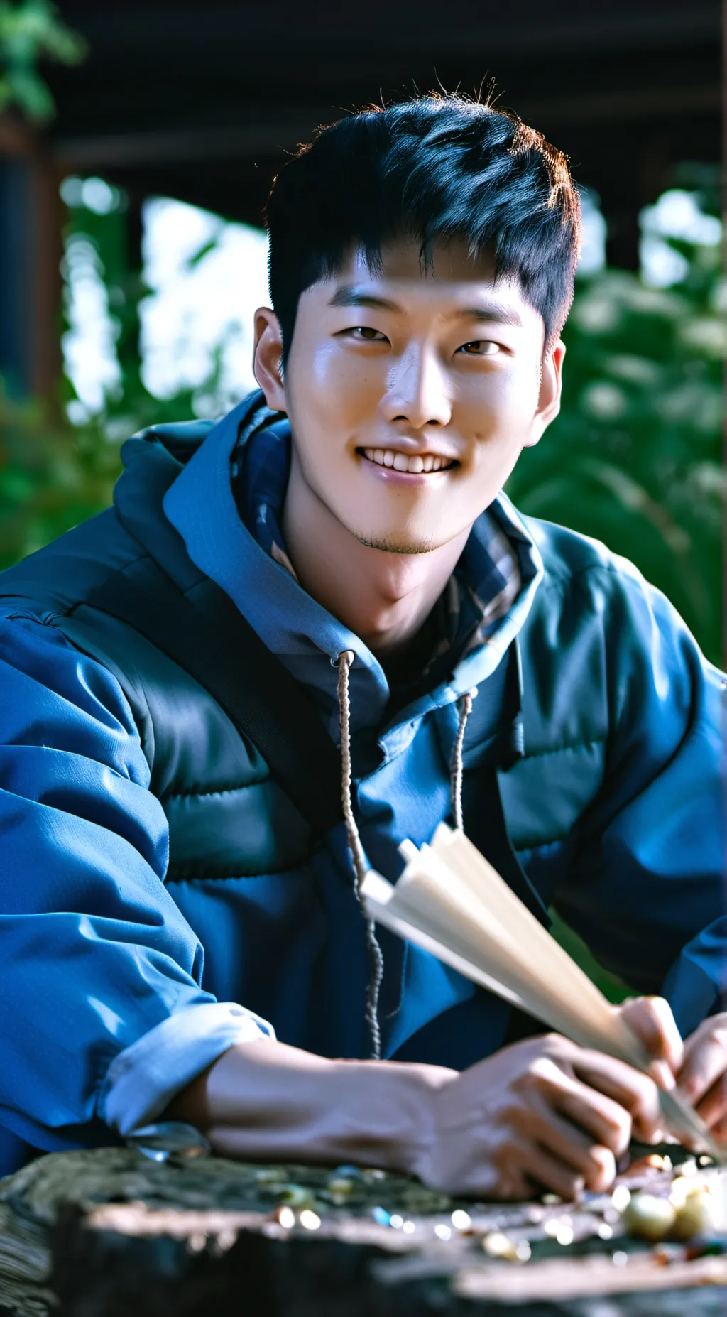 ai character: Lee  background