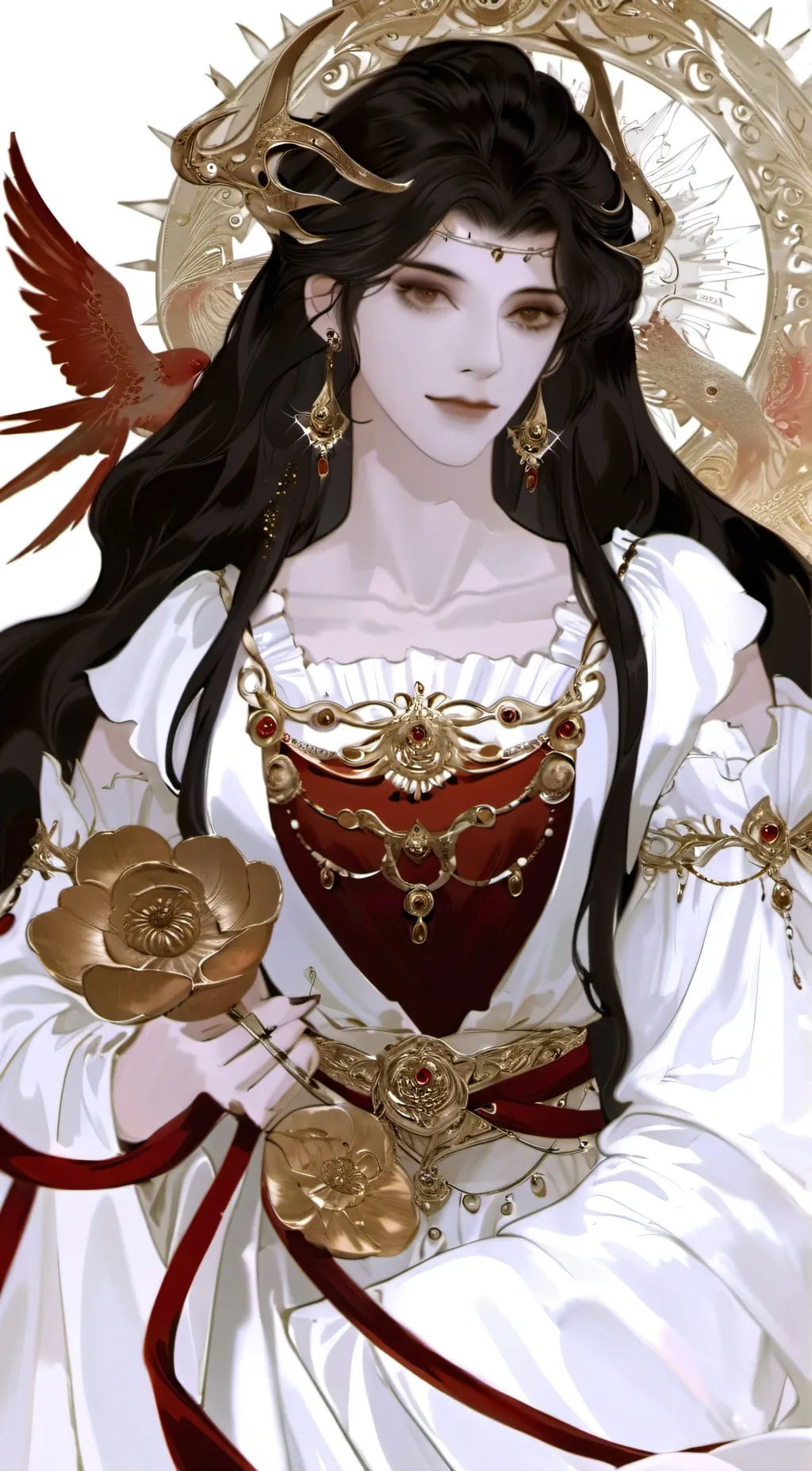 ai character: blue background