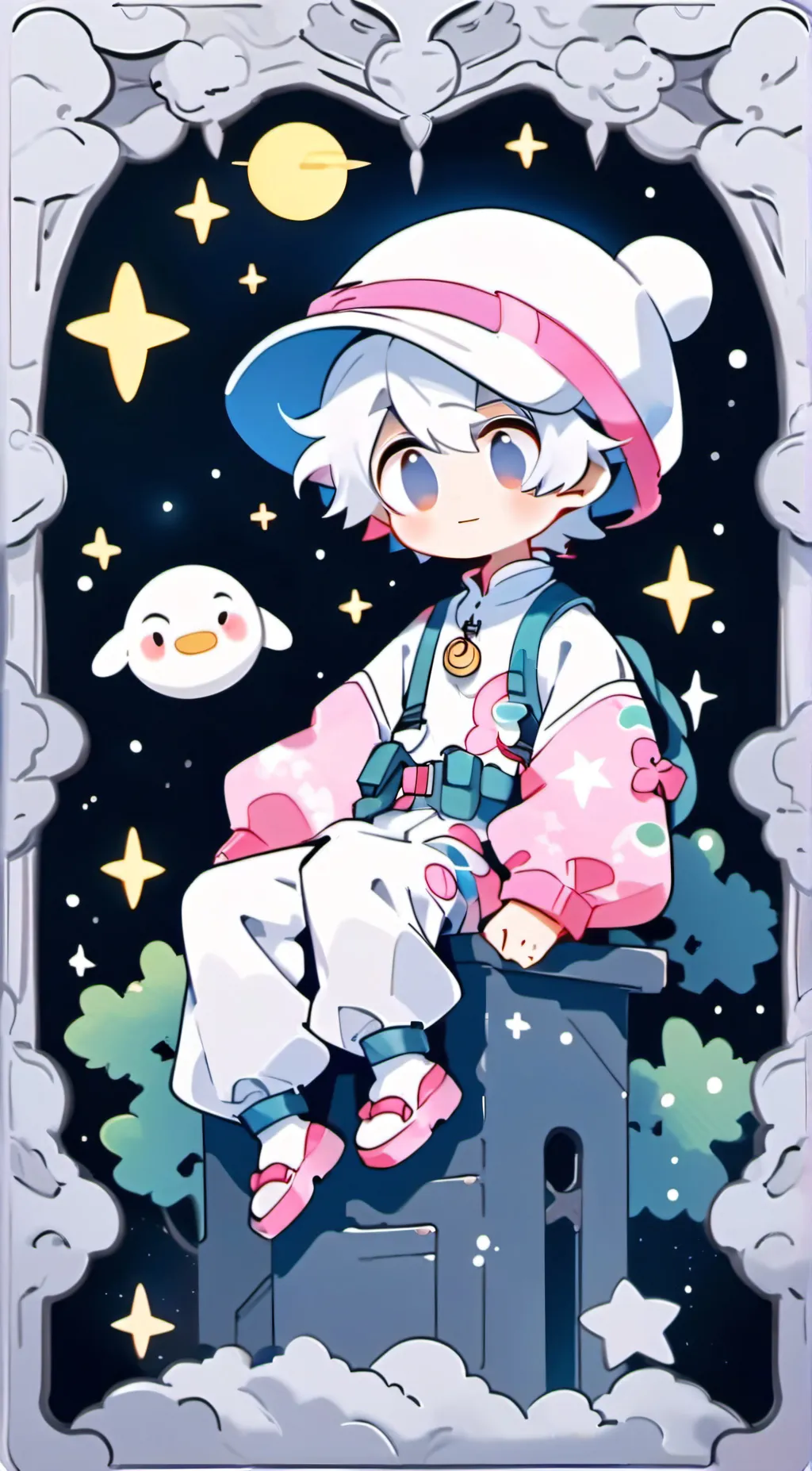 ai character: Lunar background