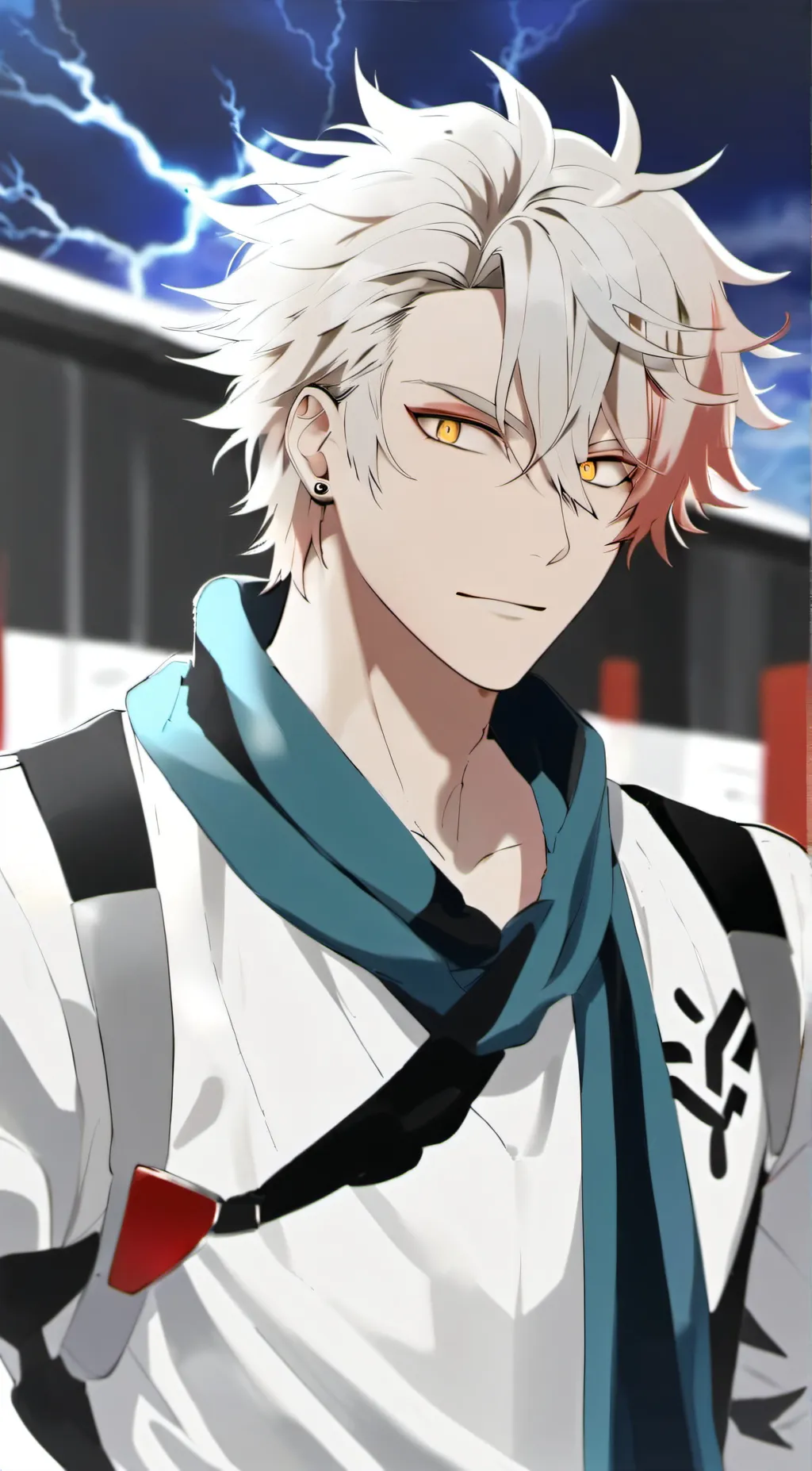 ai character: Tornado MHA warnin background