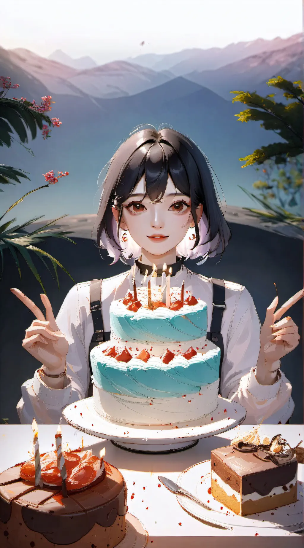 ai character: Happy bday talkie! background