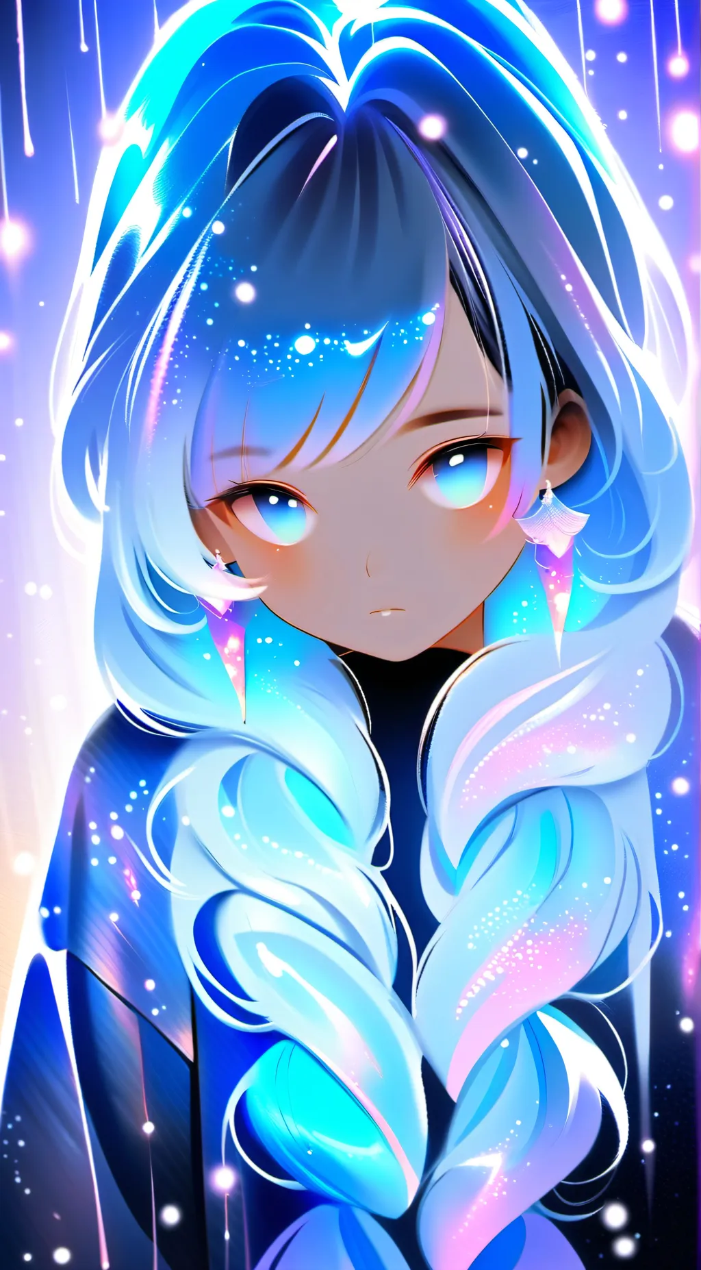 ai character: Amber background