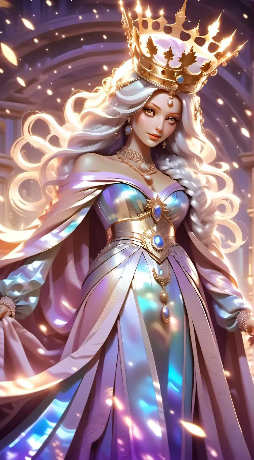 ai character: Queen of ingland  background