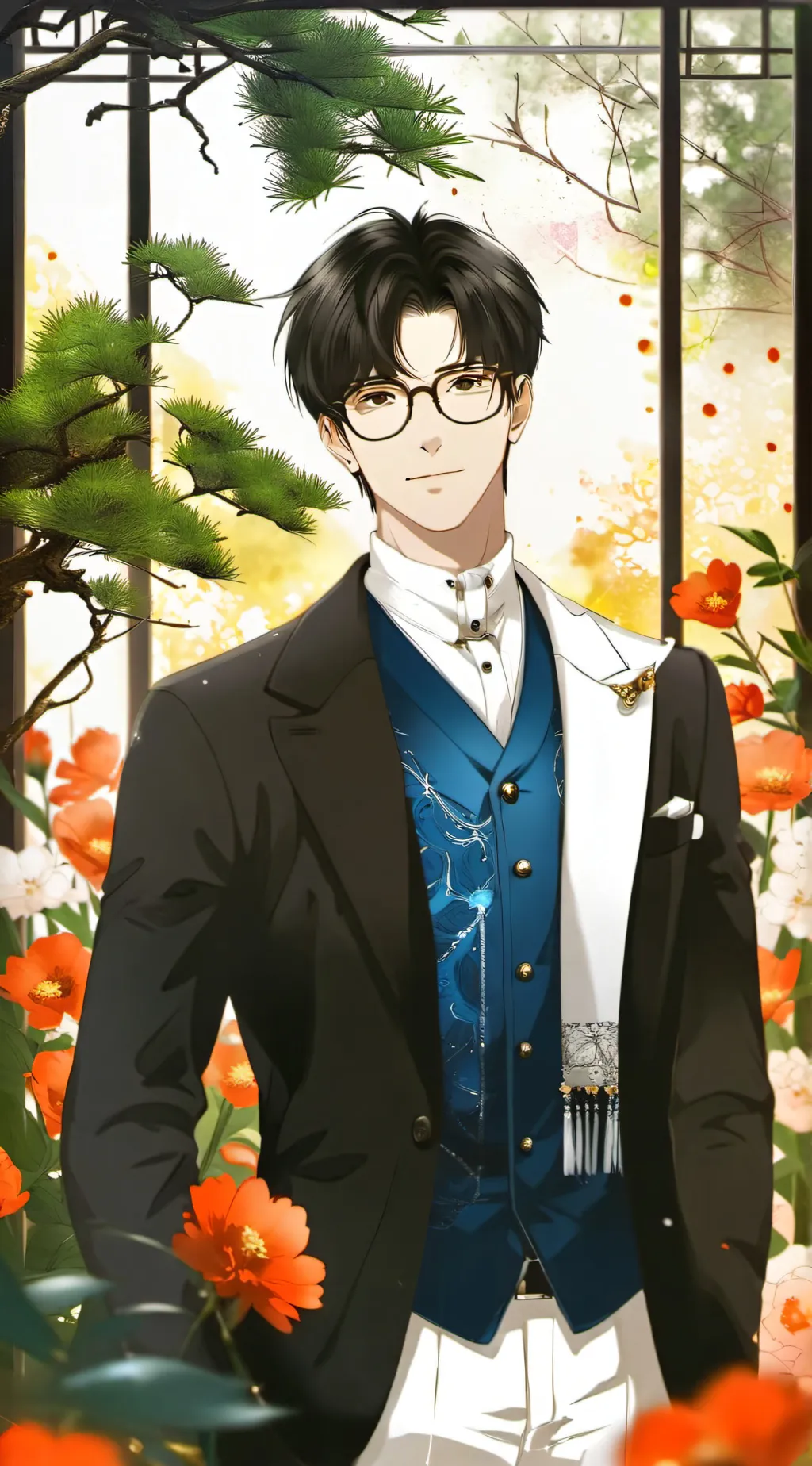 ai character: 🎗Drew🎗 background