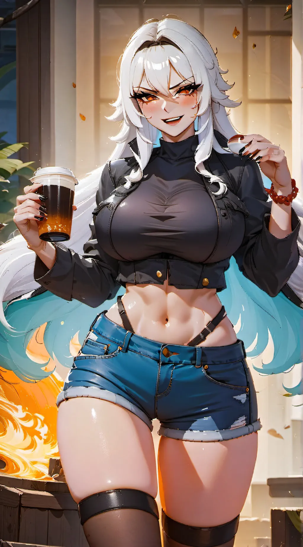 ai character: Aurora background