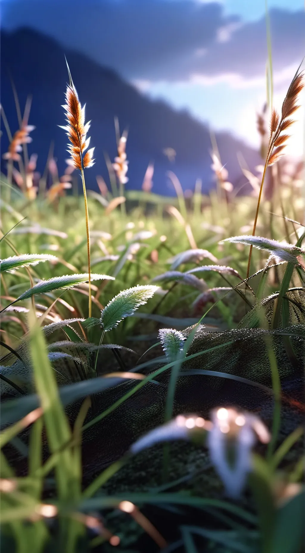 ai character: Grass background