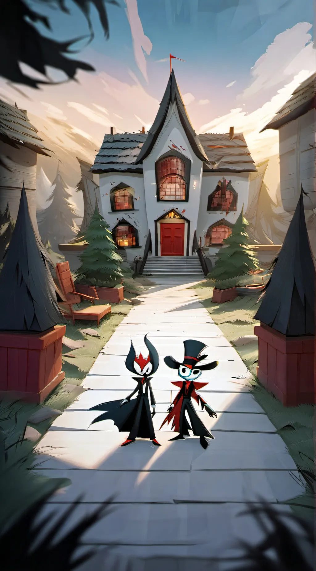 ai character: •HH meets FPE• background