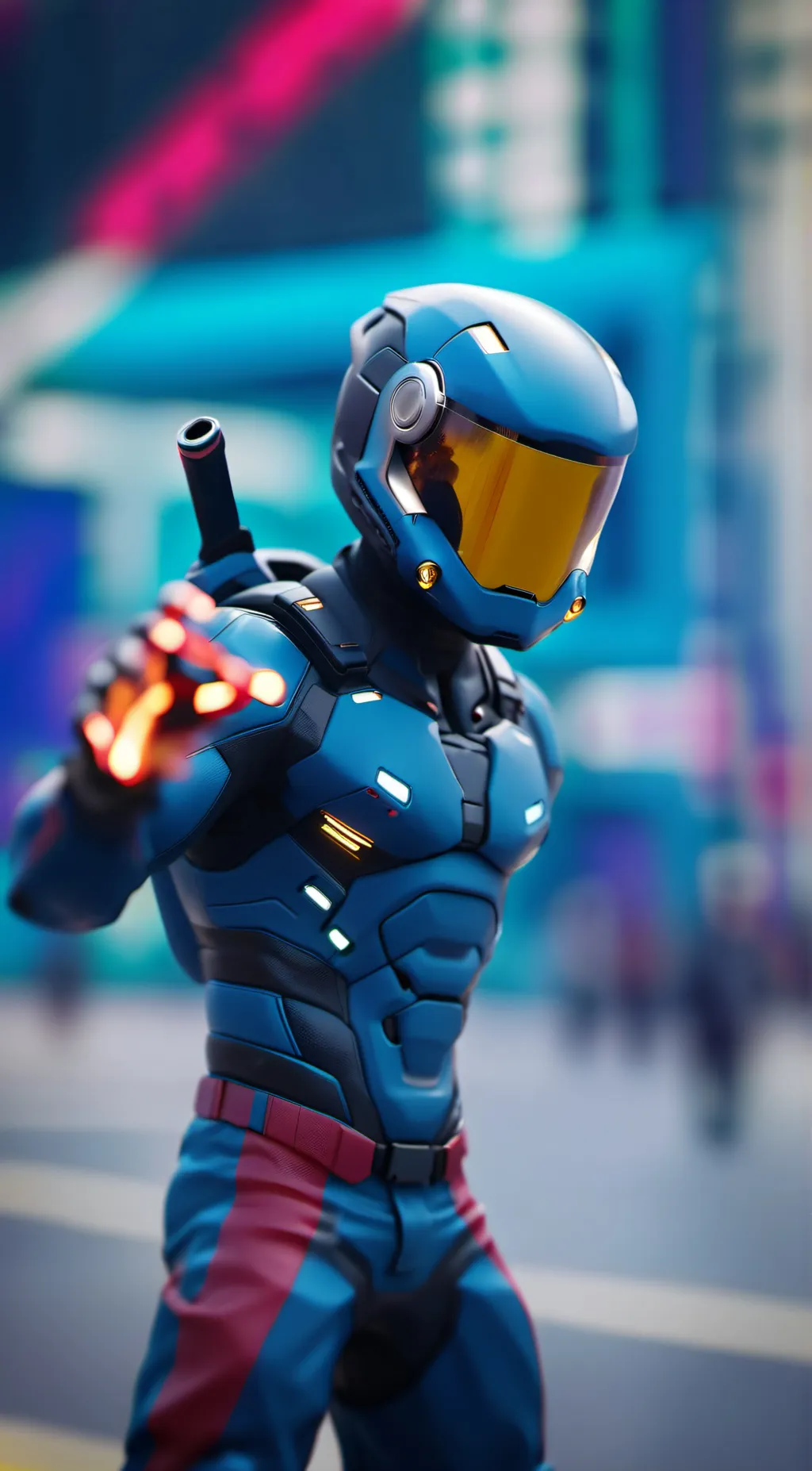 ai character: Titan cameraman  background