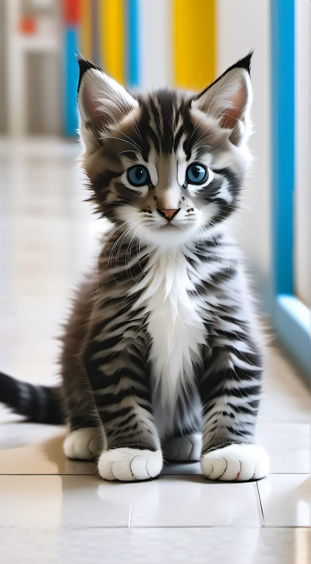 ai character: Cute cat background