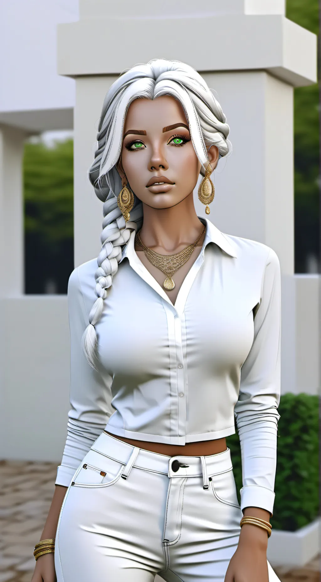 ai character: crystal  background