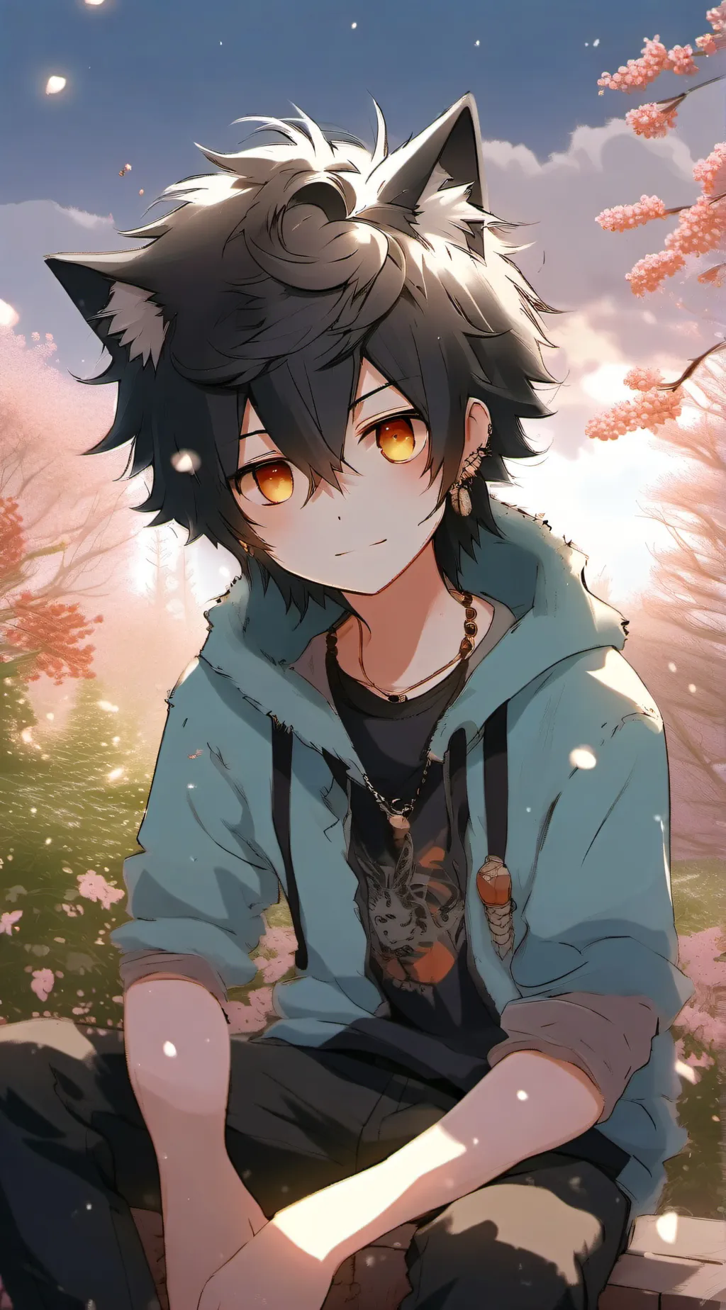 ai character: Fuyuki冬木 background