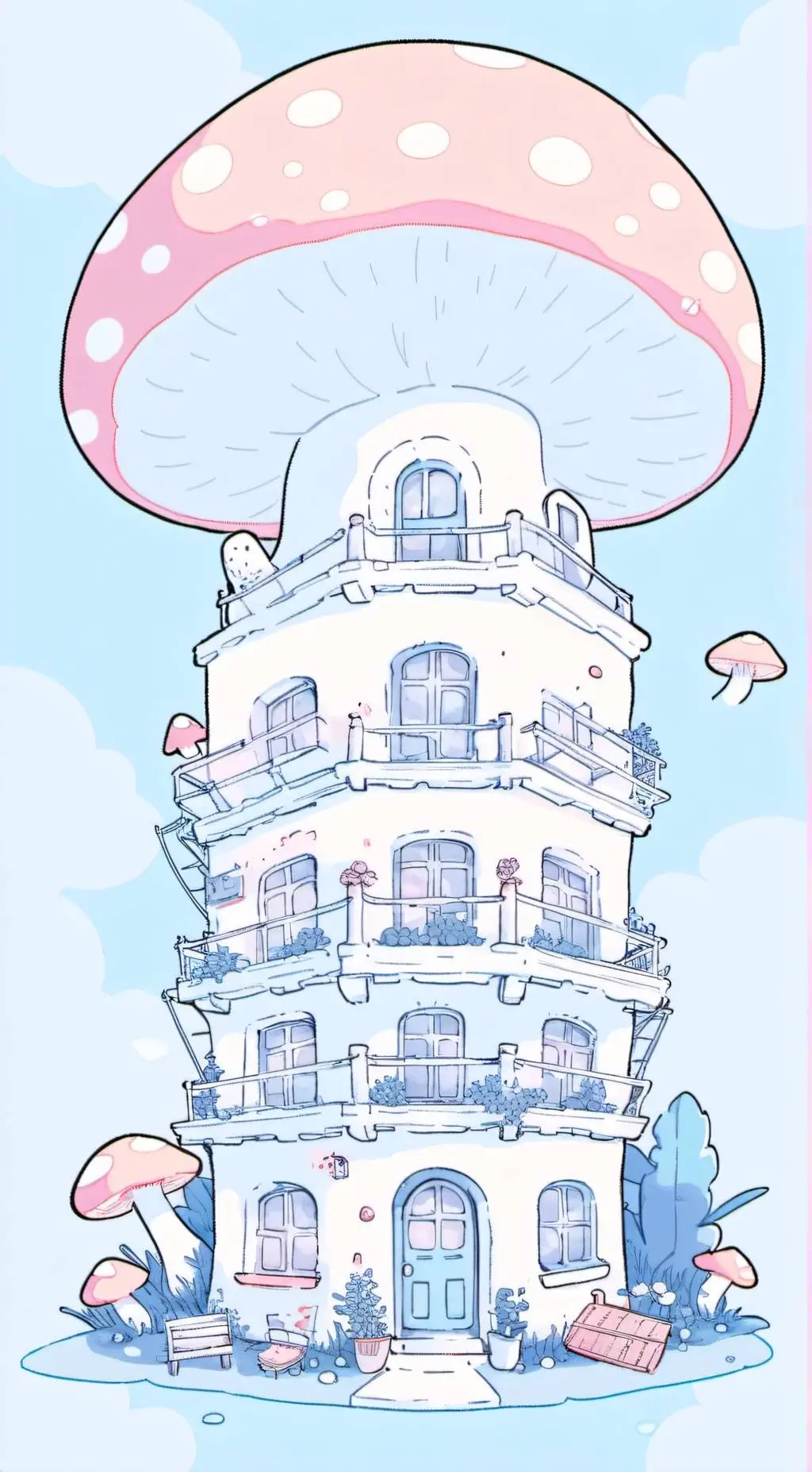 ai character: Dreamcore daycare! background