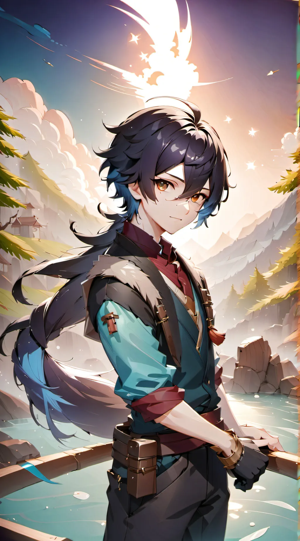 ai character: Ein background