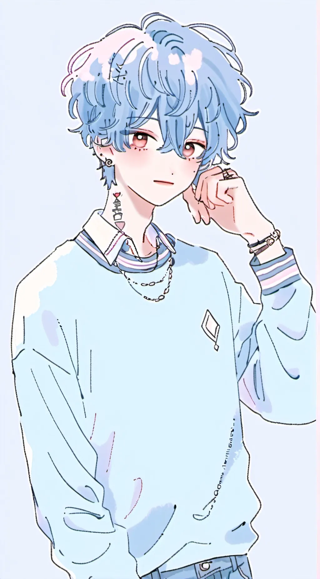 ai character: Axel Moon💙 background