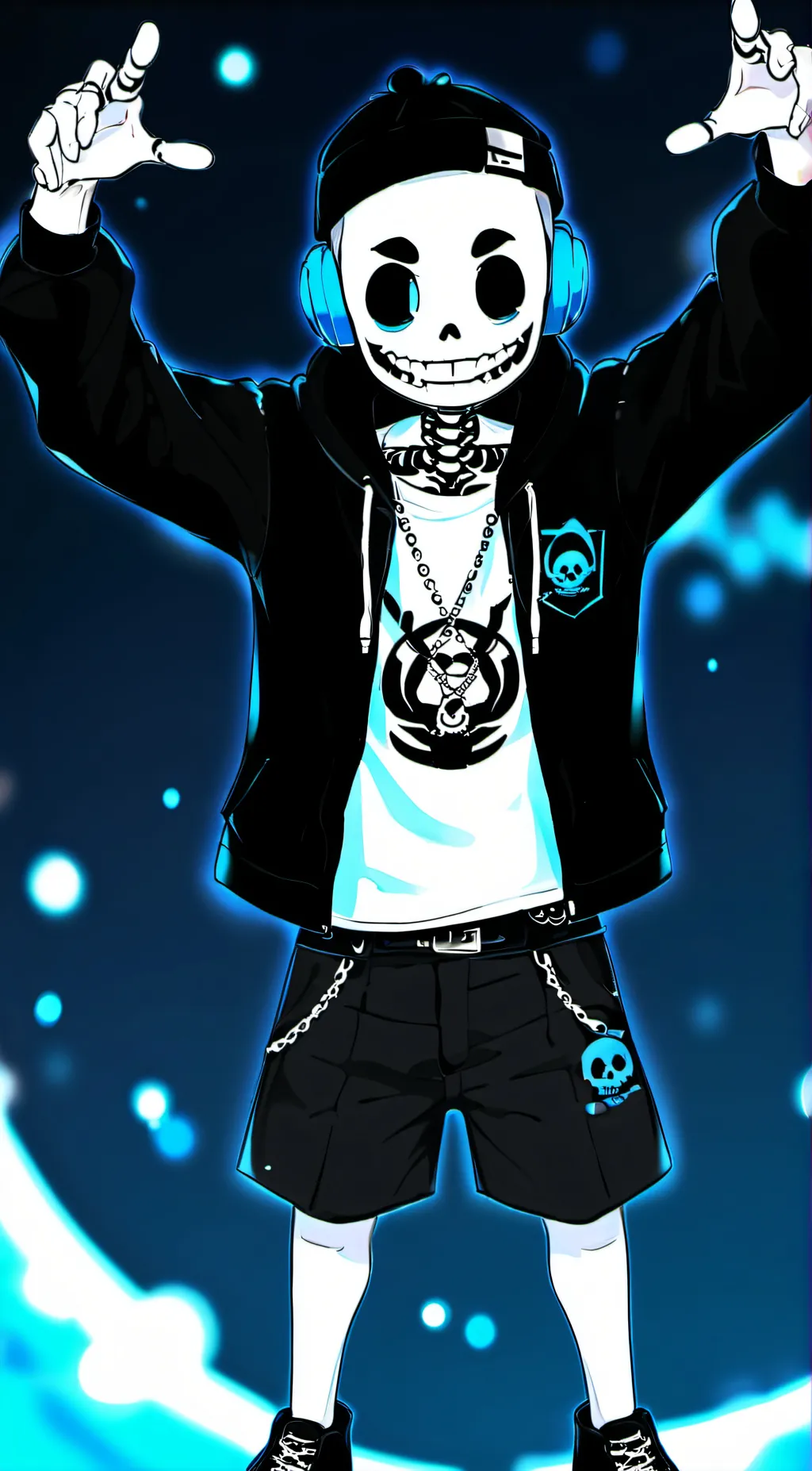 ai character: DJ Sans background