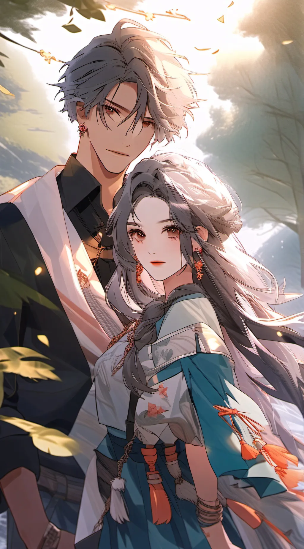 ai character: Nick and Ella background