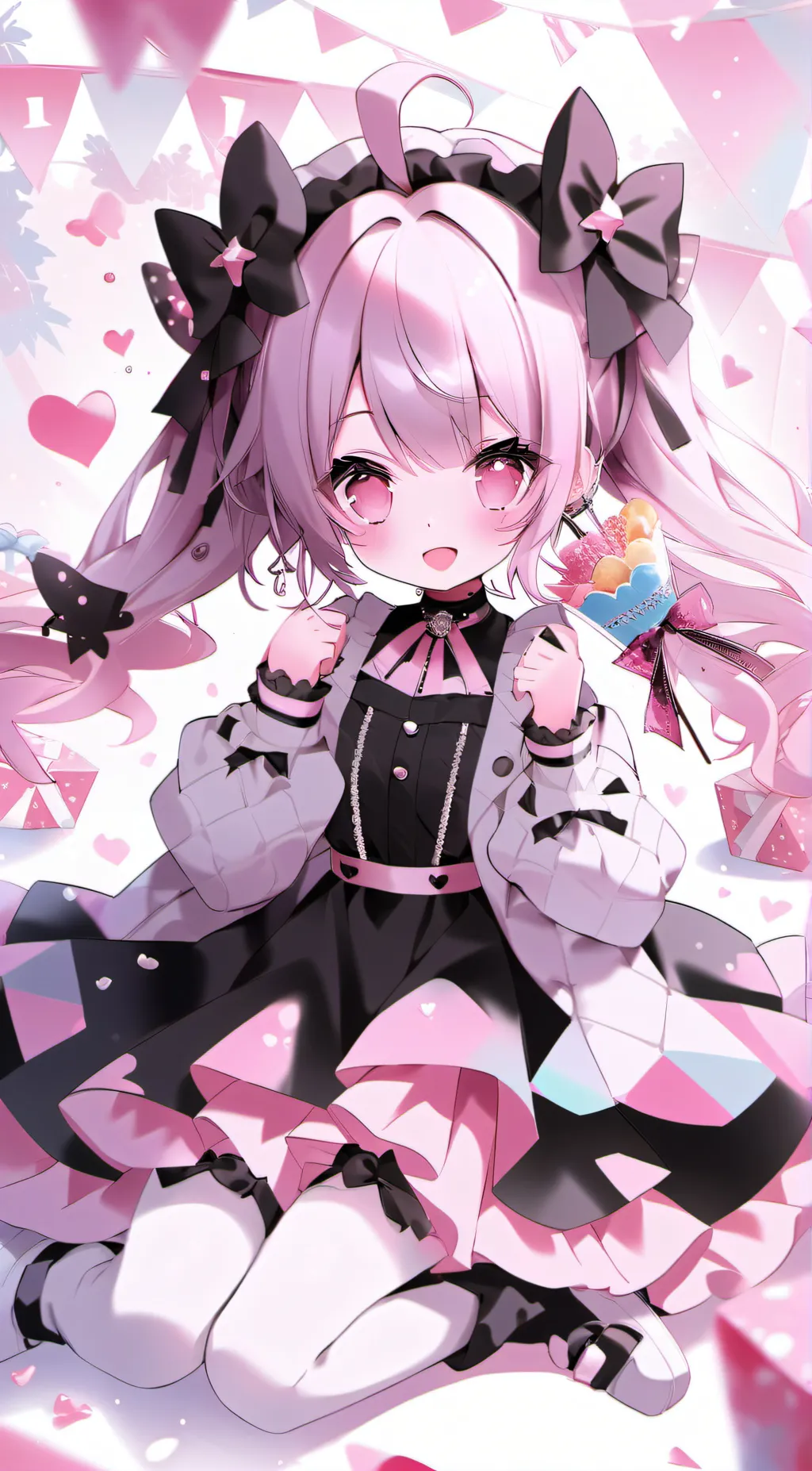 ai character: rainbow pixie, background