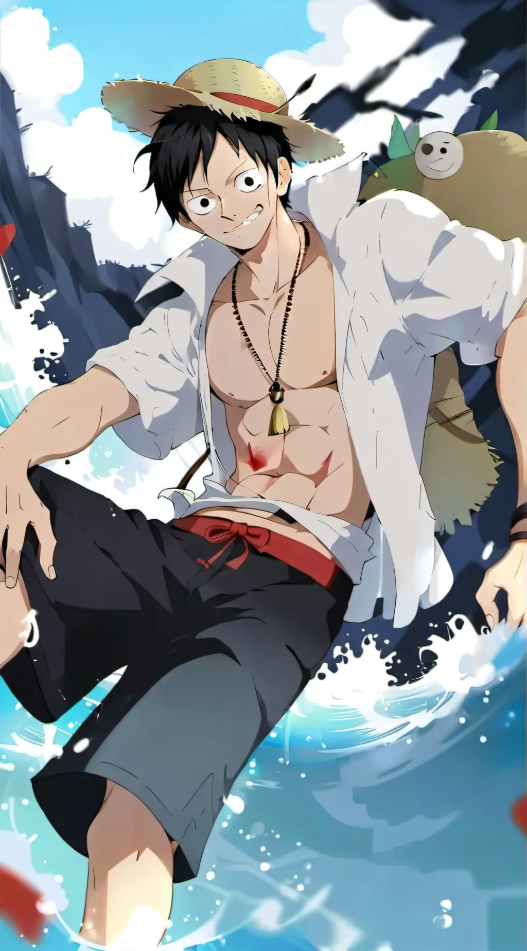 ai character: one piece background