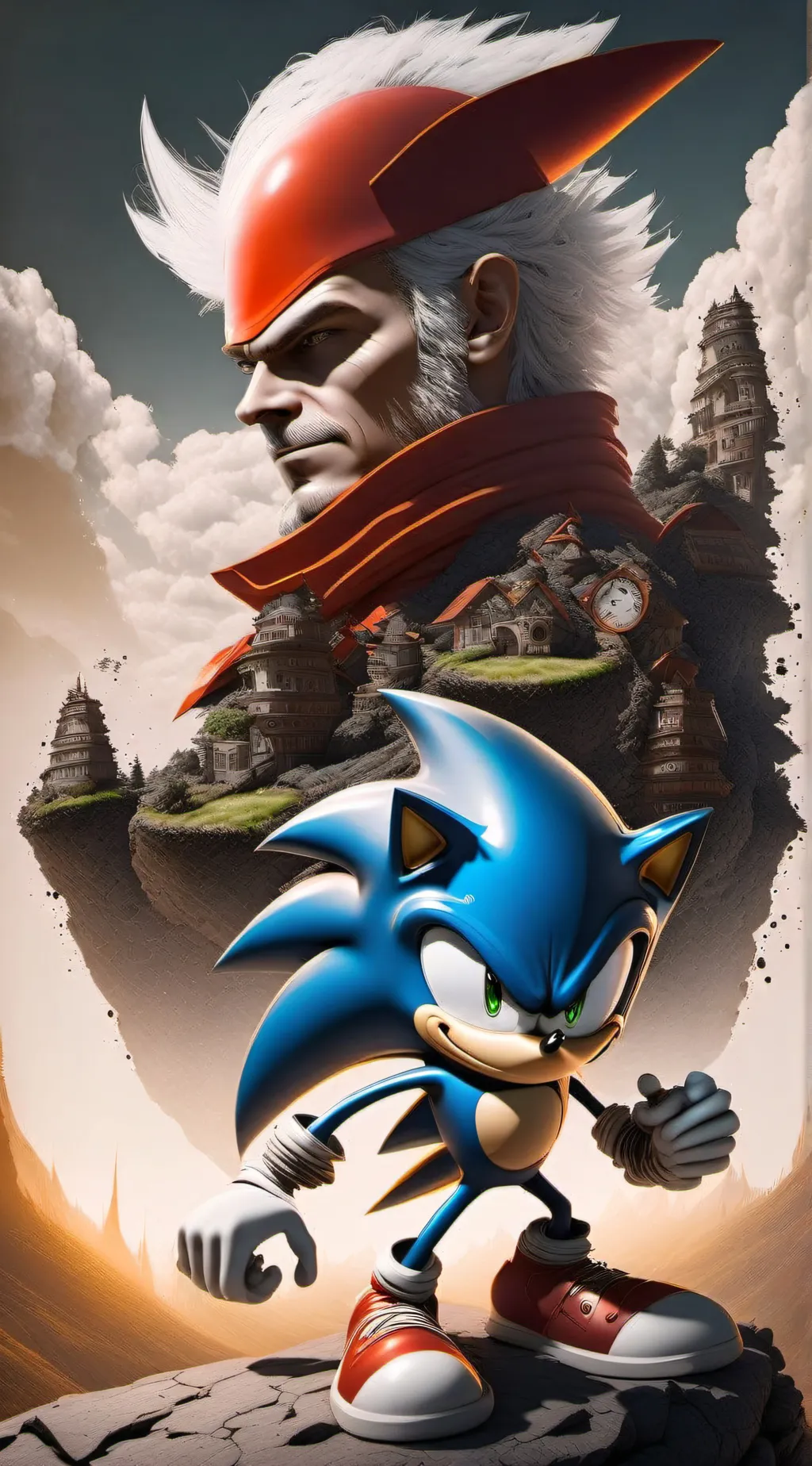 ai character: Sonic and friends background